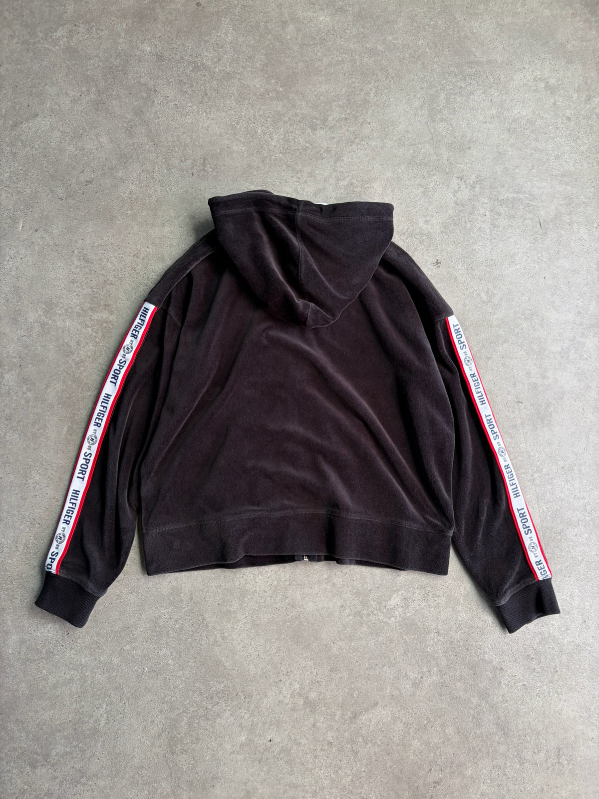 הודי זיפר טרי Tommy Hilfiger Sport וינטג׳ - S – סווטשירט וינטג׳ טומי הילפיגר, תמונה 3