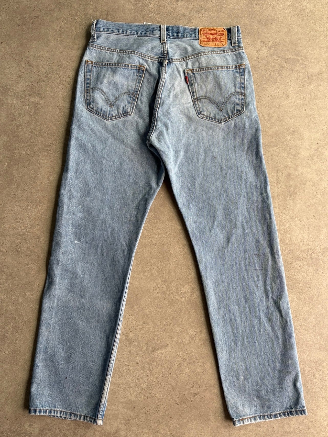 ג׳ינס עבודה Levi's 505 עם טלאי בנדנה וינטג׳ - 32