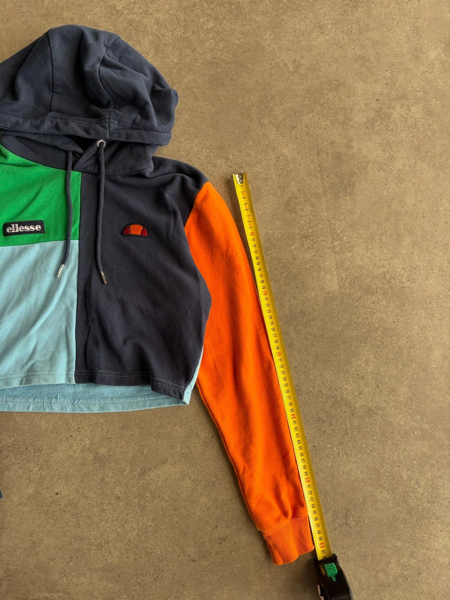 הודי קרופ Ellesse קולורבלוק וינטג׳ - XS