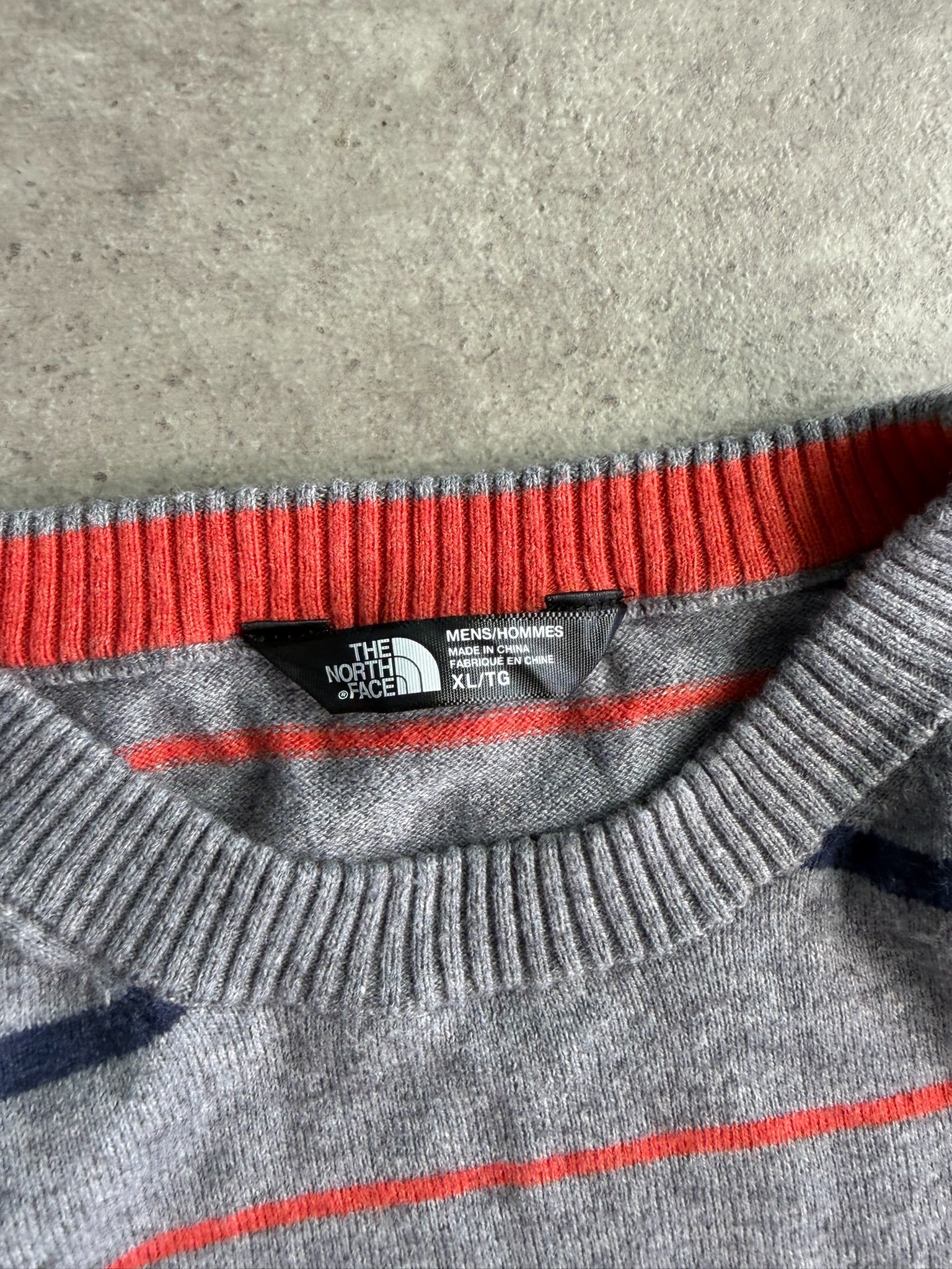 סריג The North Face פסים וינטג׳ - L