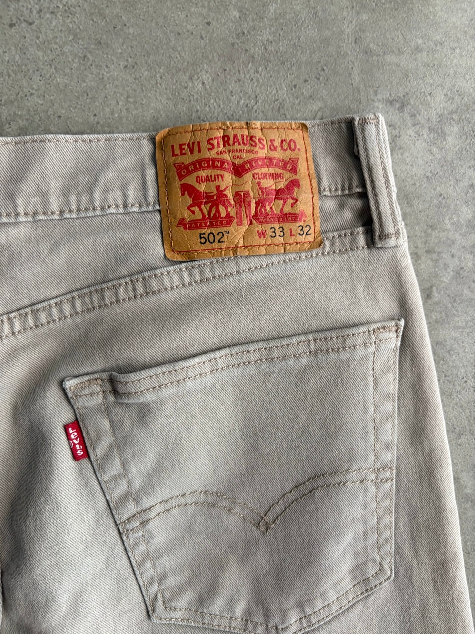 ג׳ינס Levi's 502 אפור וינטג׳ - 34