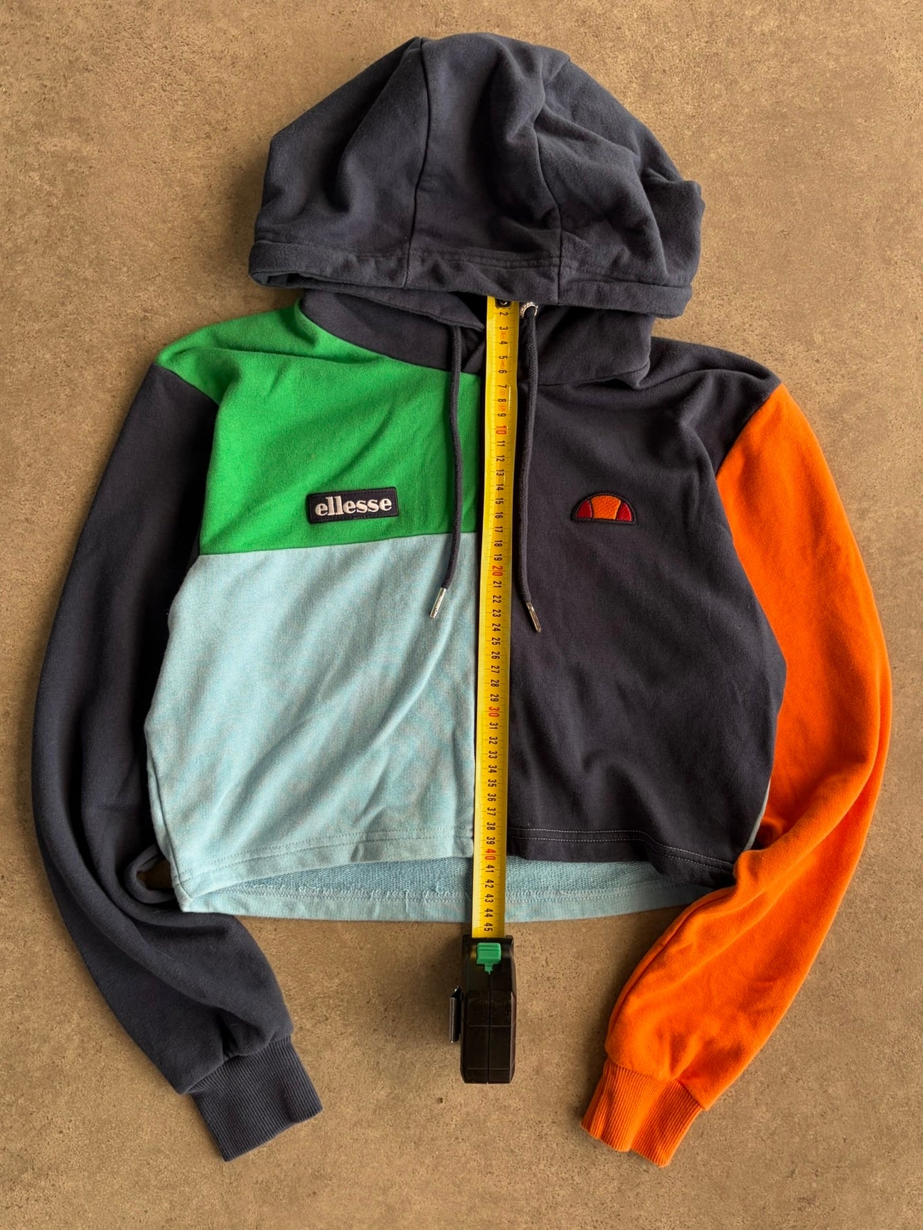 הודי קרופ Ellesse קולורבלוק וינטג׳ - XS