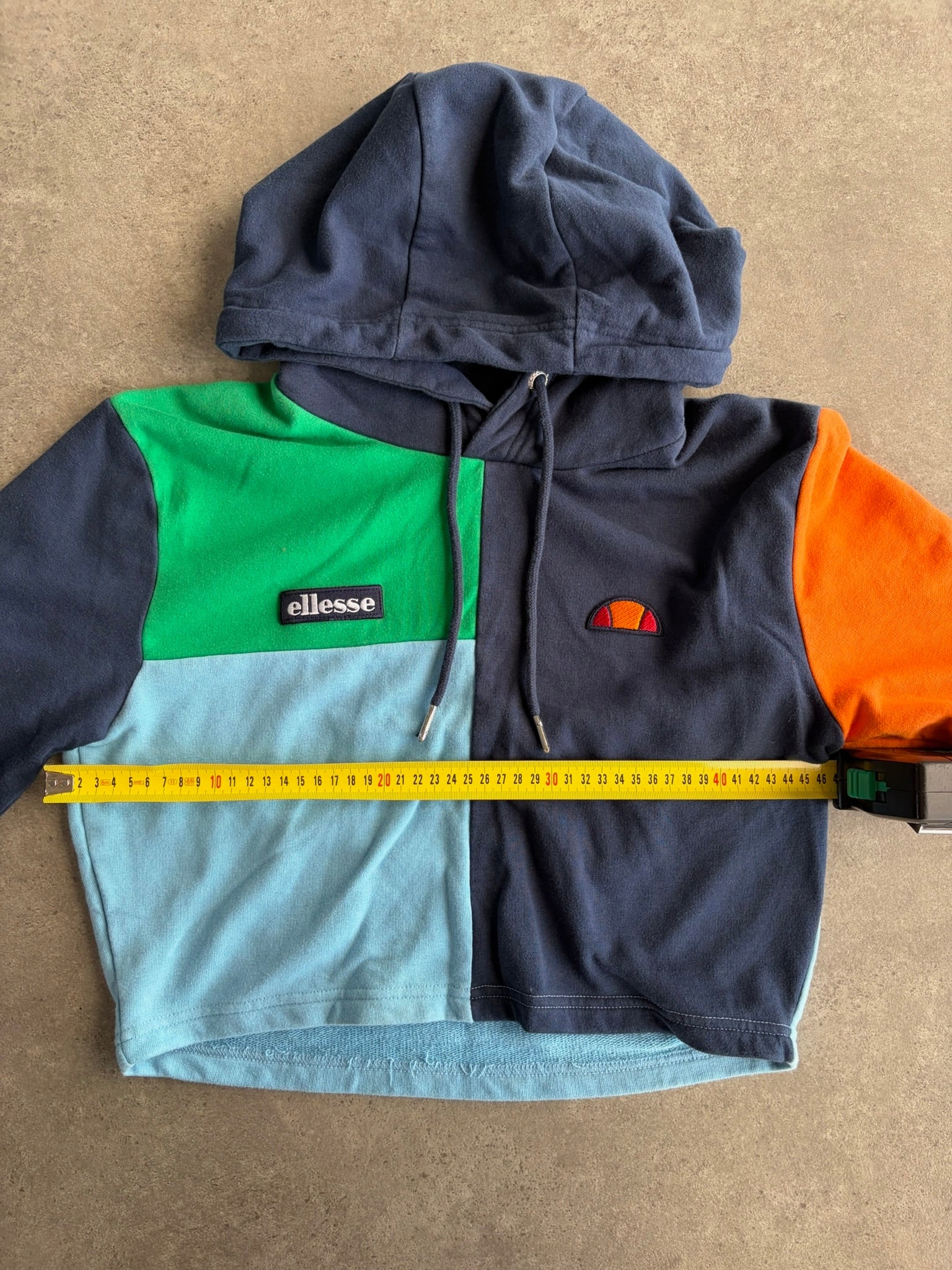 הודי קרופ Ellesse קולורבלוק וינטג׳ - XS