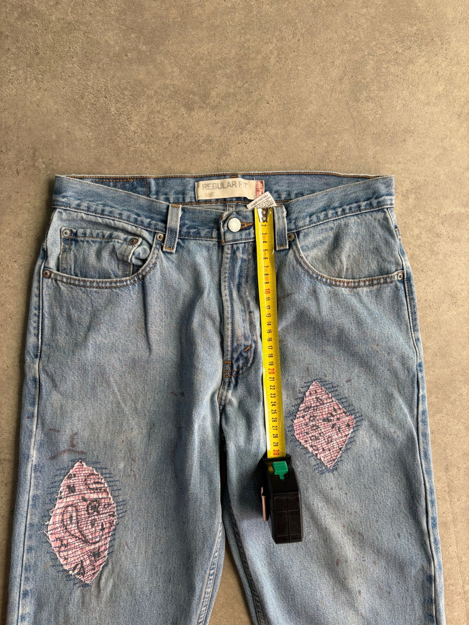ג׳ינס עבודה Levi's 505 עם טלאי בנדנה וינטג׳ - 32