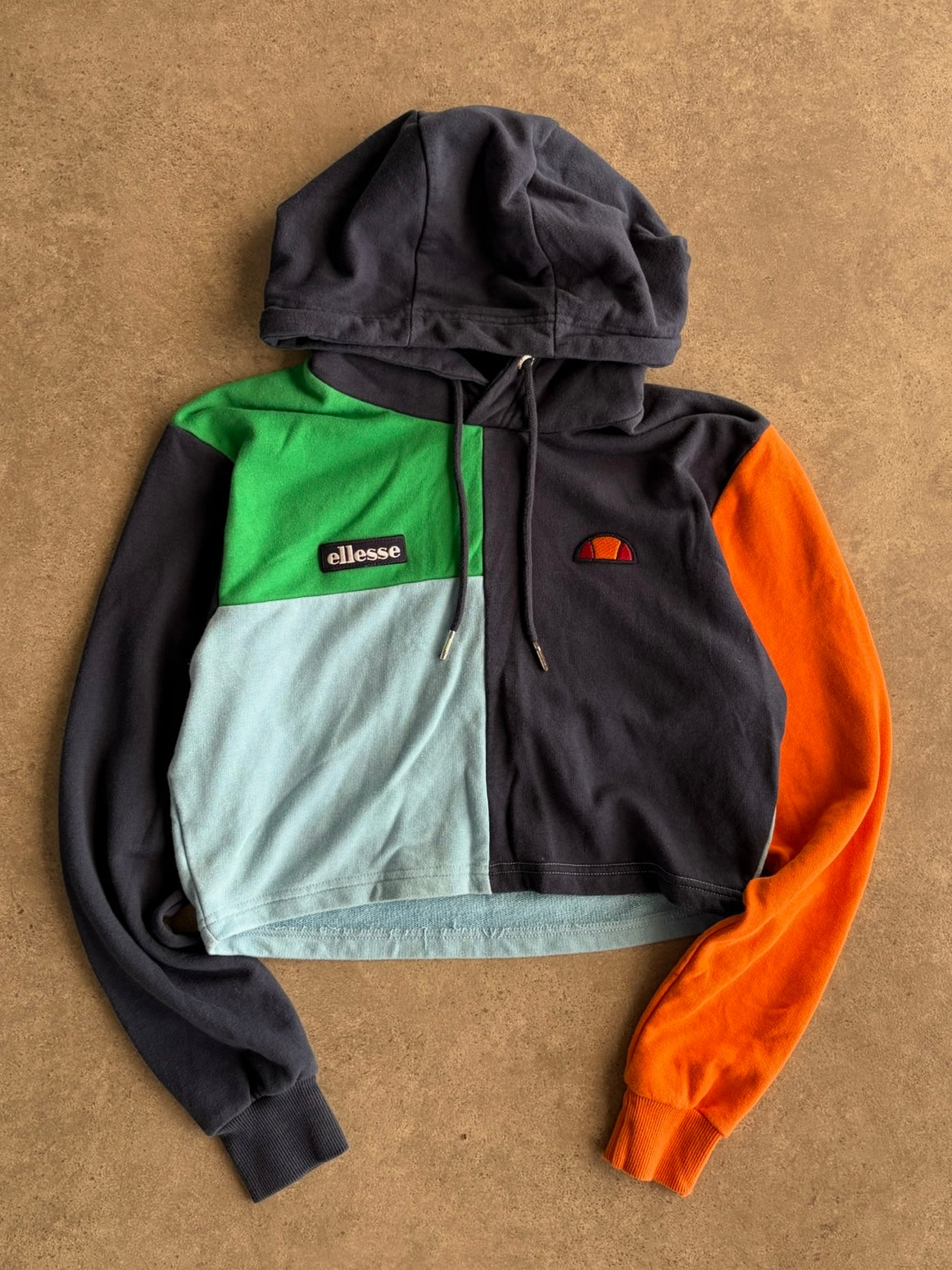 הודי קרופ Ellesse קולורבלוק וינטג׳ - XS