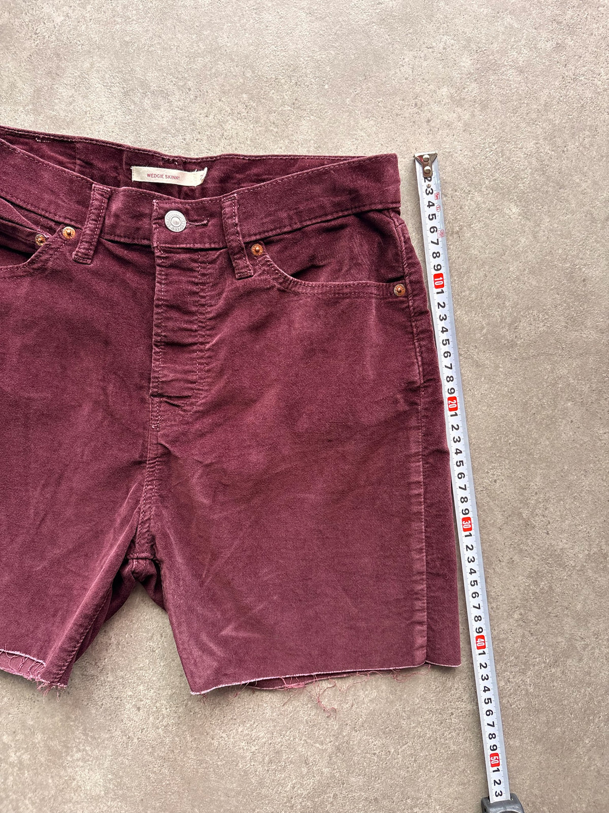 שורט קורדרוי Levi's Wedgie Skinny וינטג׳ - 28 – שורטס וינטג׳ ליוויס, תמונה 7