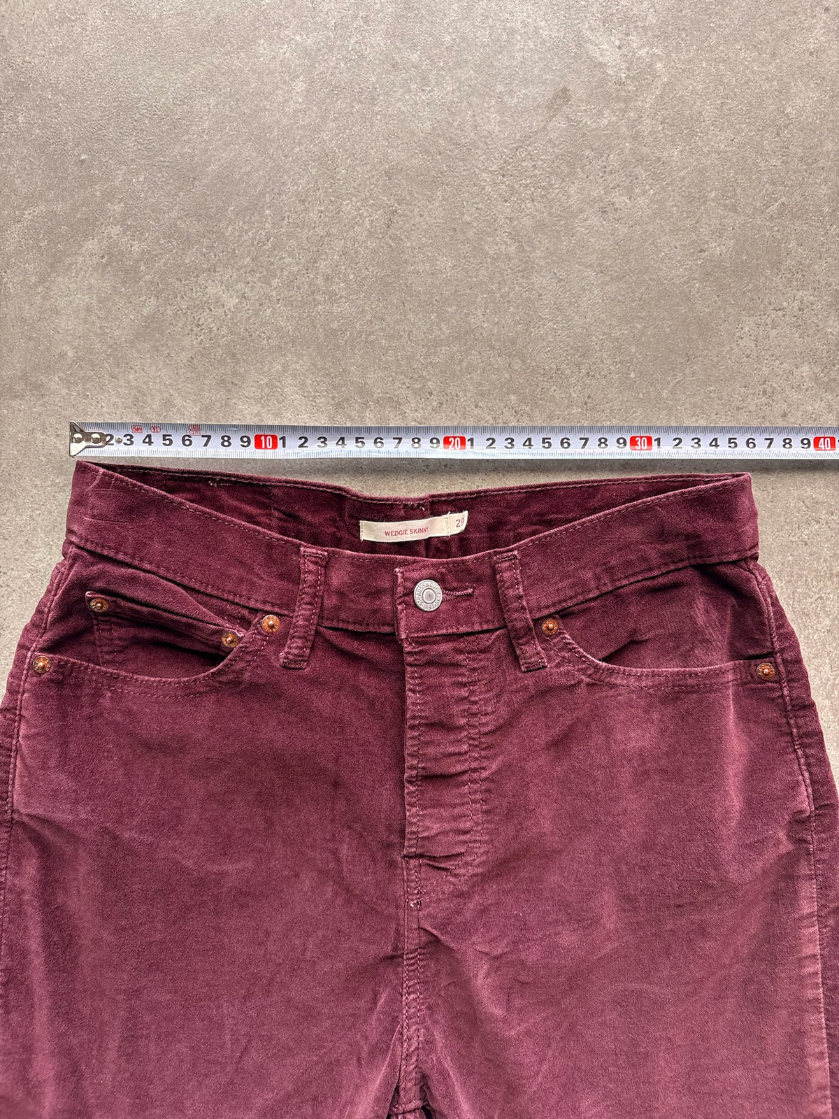 שורט קורדרוי Levi's Wedgie Skinny וינטג׳ - 28 – שורטס וינטג׳ ליוויס, תמונה 4