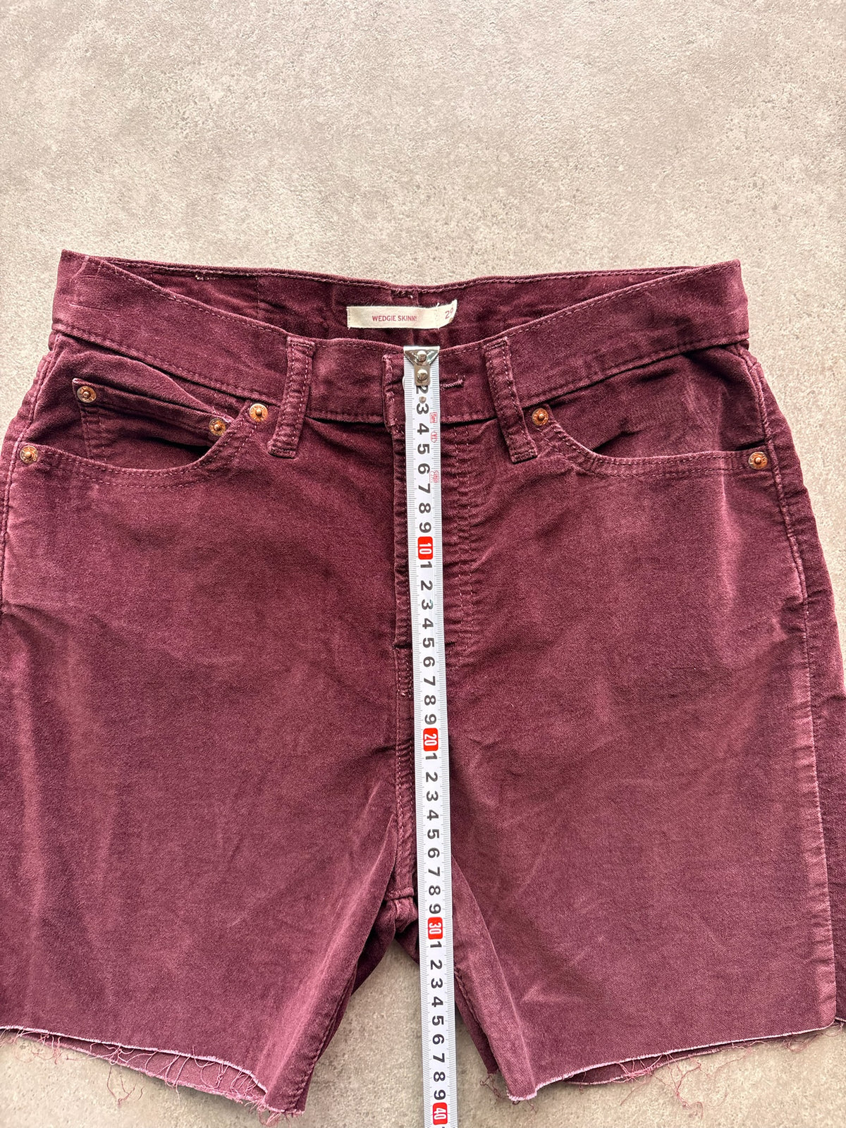שורט קורדרוי Levi's Wedgie Skinny וינטג׳ - 28 – שורטס וינטג׳ ליוויס, תמונה 6