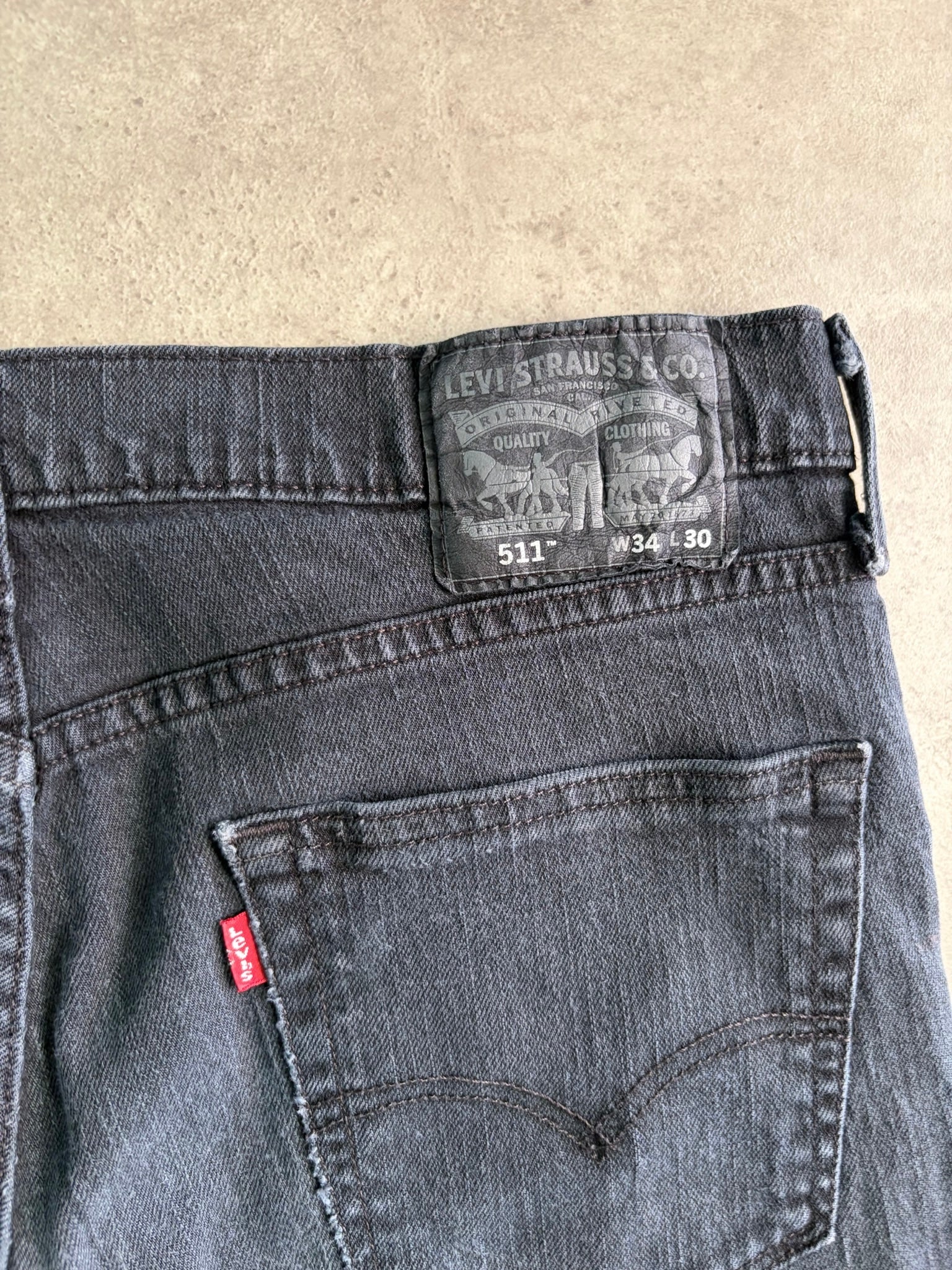 ג׳ינס Levi's 511 אפור כהה וינטג׳ - 34