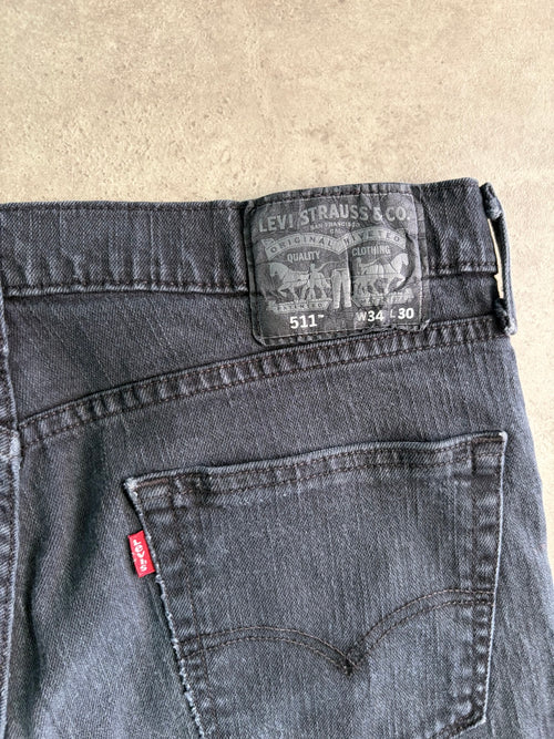 ג׳ינס Levi's 511 אפור כהה וינטג׳ - 34