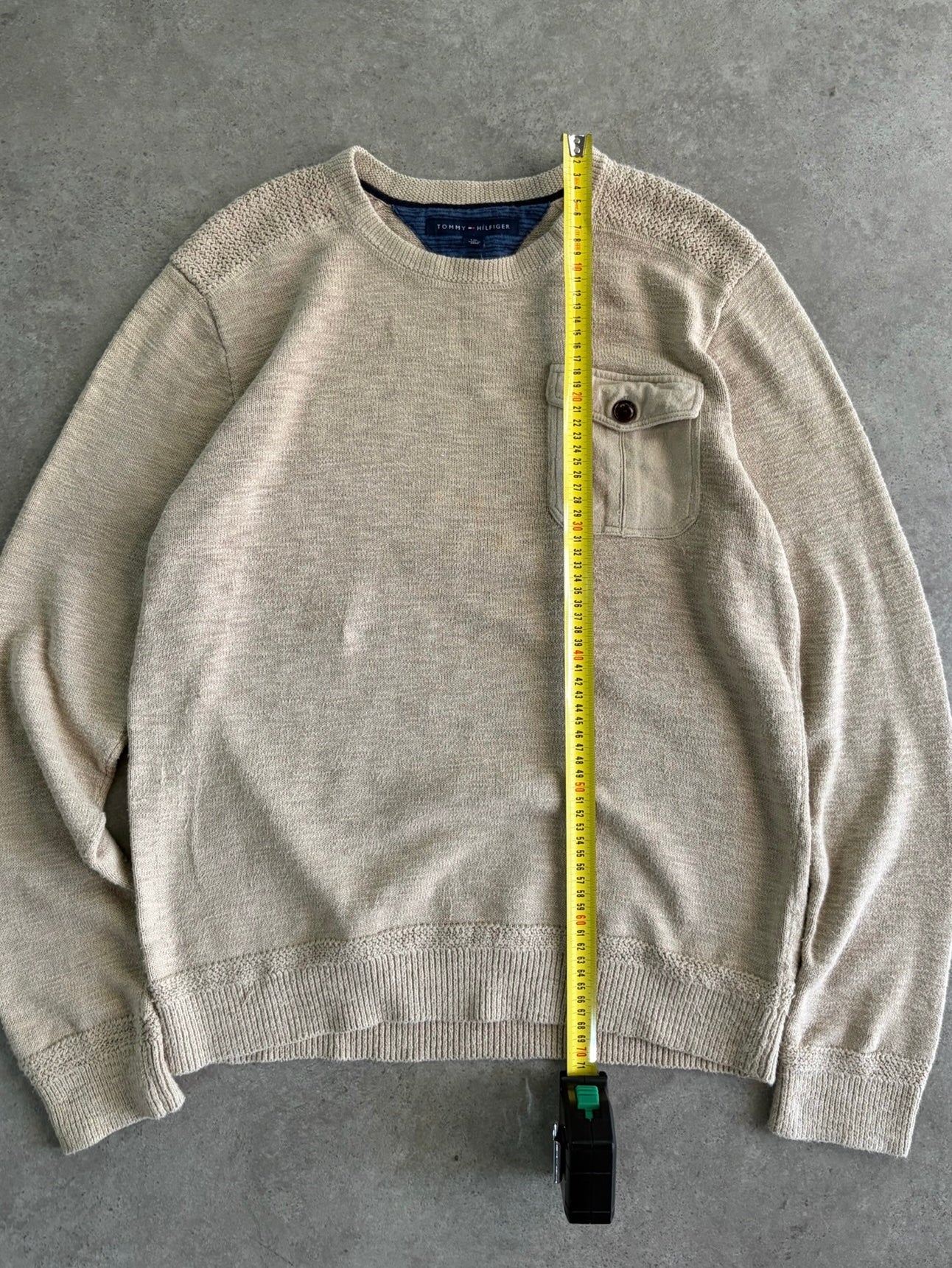 סריג Tommy Hilfiger עם כיס וינטג׳ - M