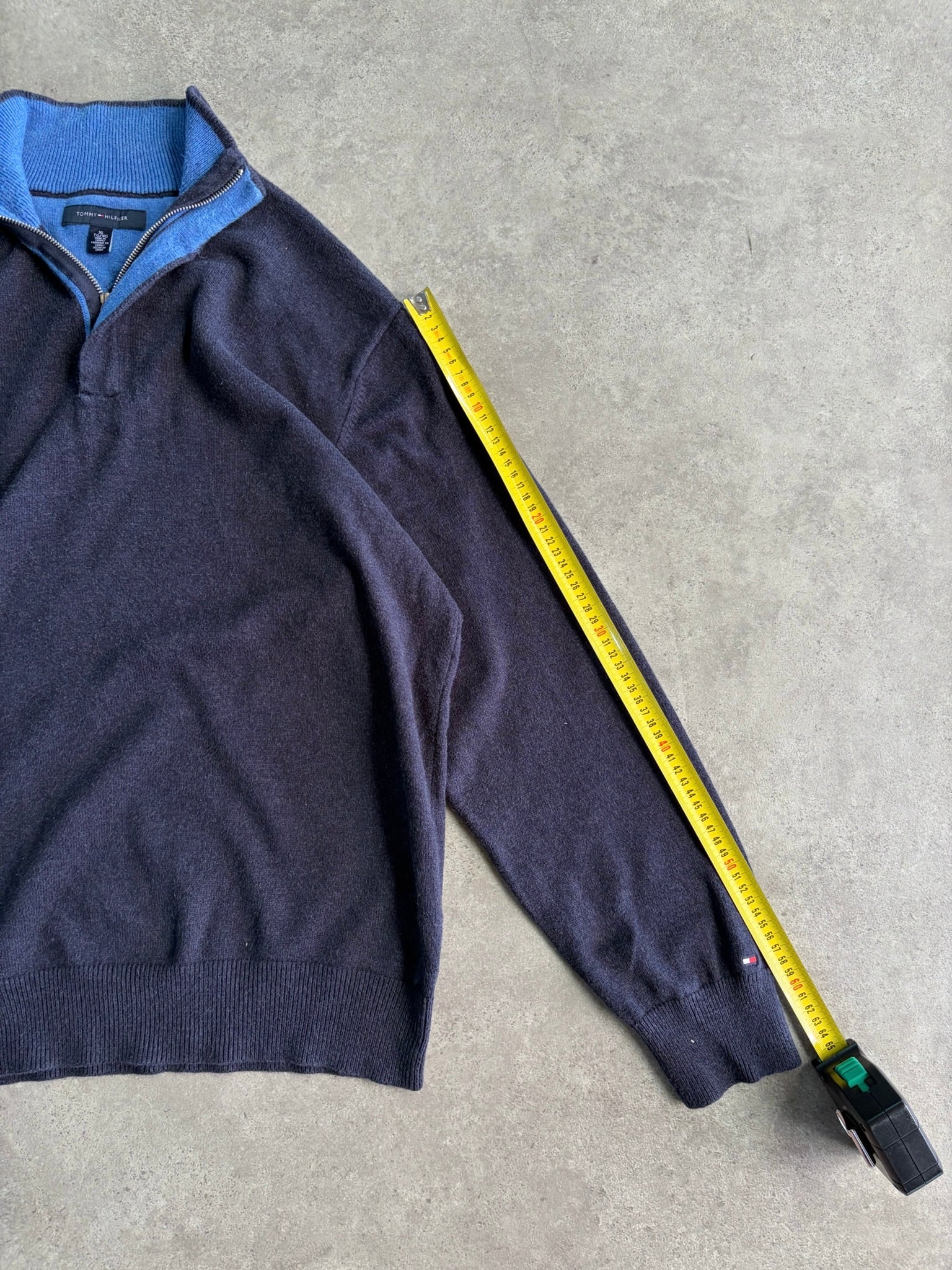 סריג חצי רוכסן Tommy Hilfiger וינטג׳ - XL