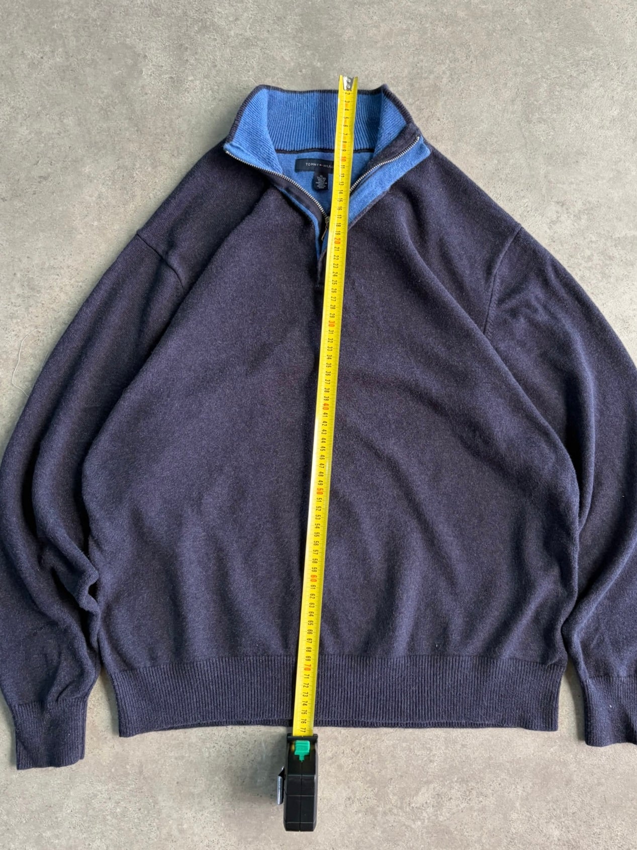 סריג חצי רוכסן Tommy Hilfiger וינטג׳ - XL