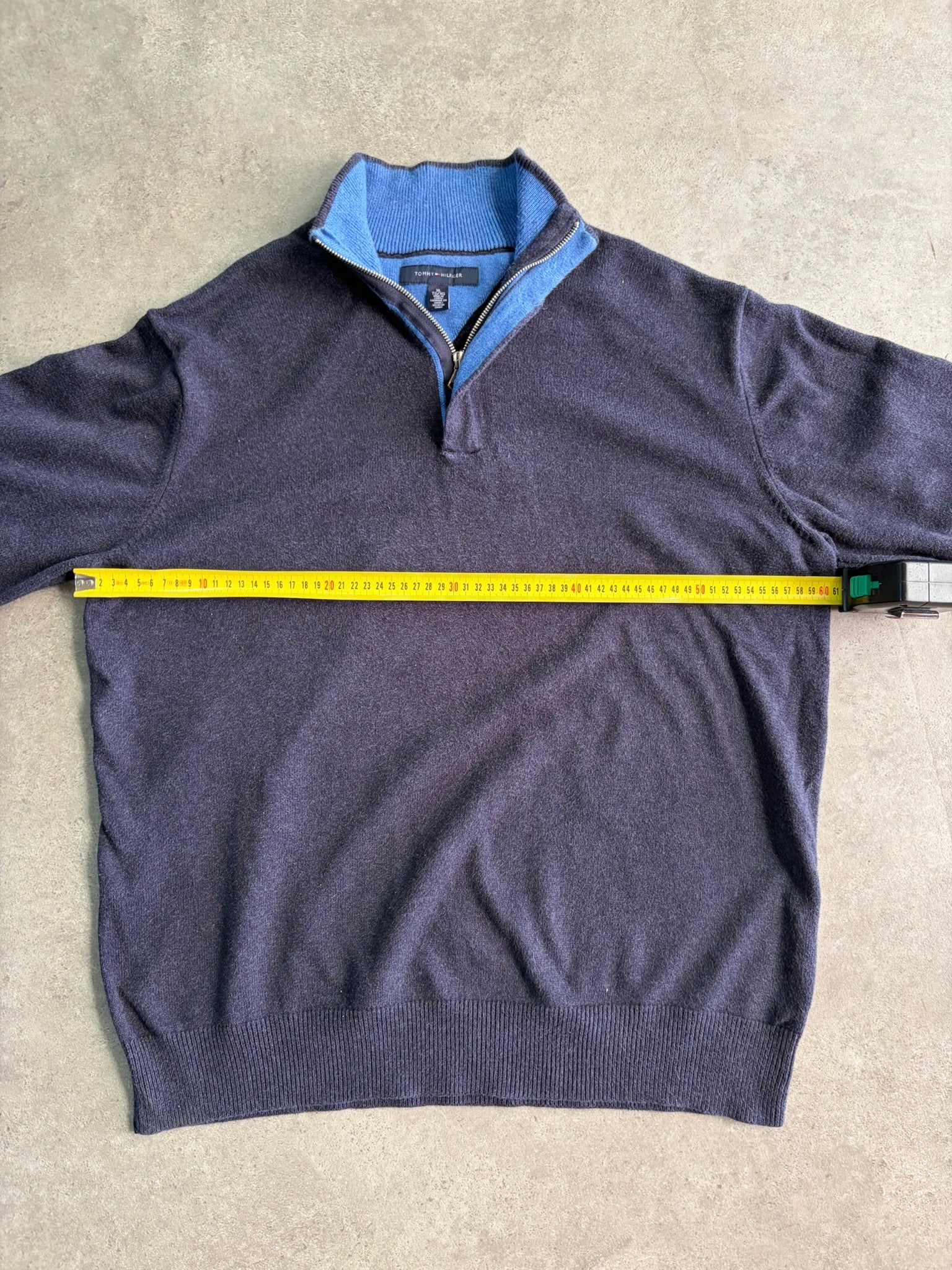 סריג חצי רוכסן Tommy Hilfiger וינטג׳ - XL