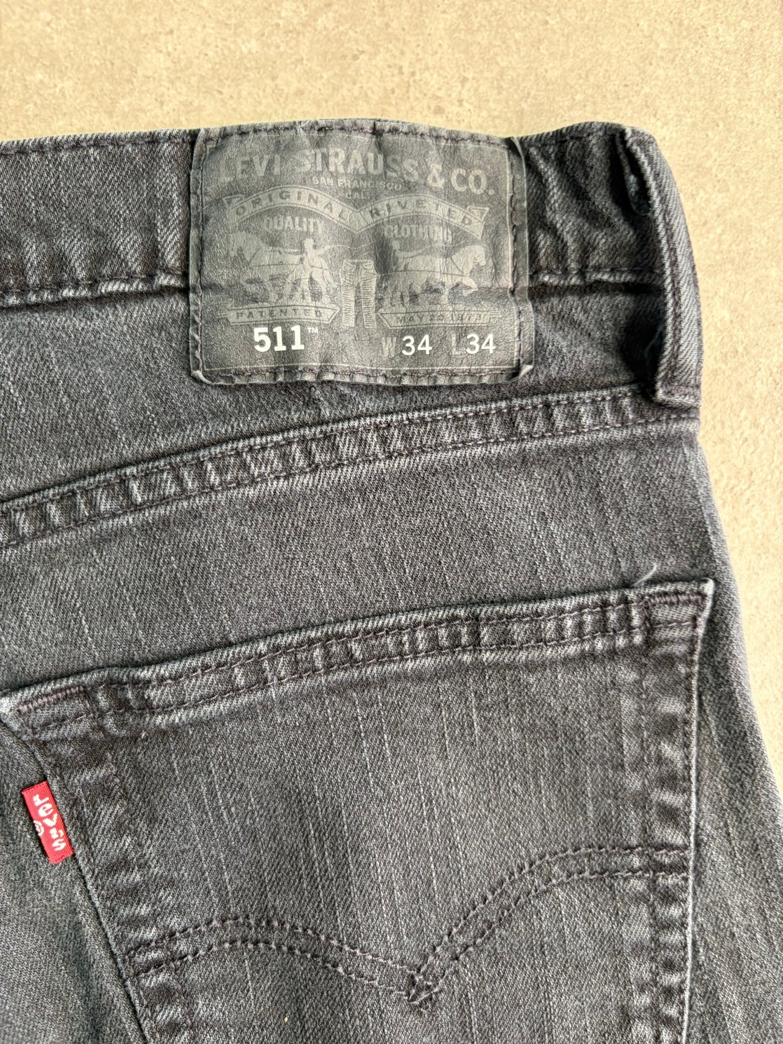 ג׳ינס Levi's 511 אפור כהה וינטג׳ - 33