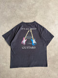 טישירט "It's All About Guitars" הדפס גיטרות וינטג׳ - L – טי שירט וינטג׳ | DNA תל אביב