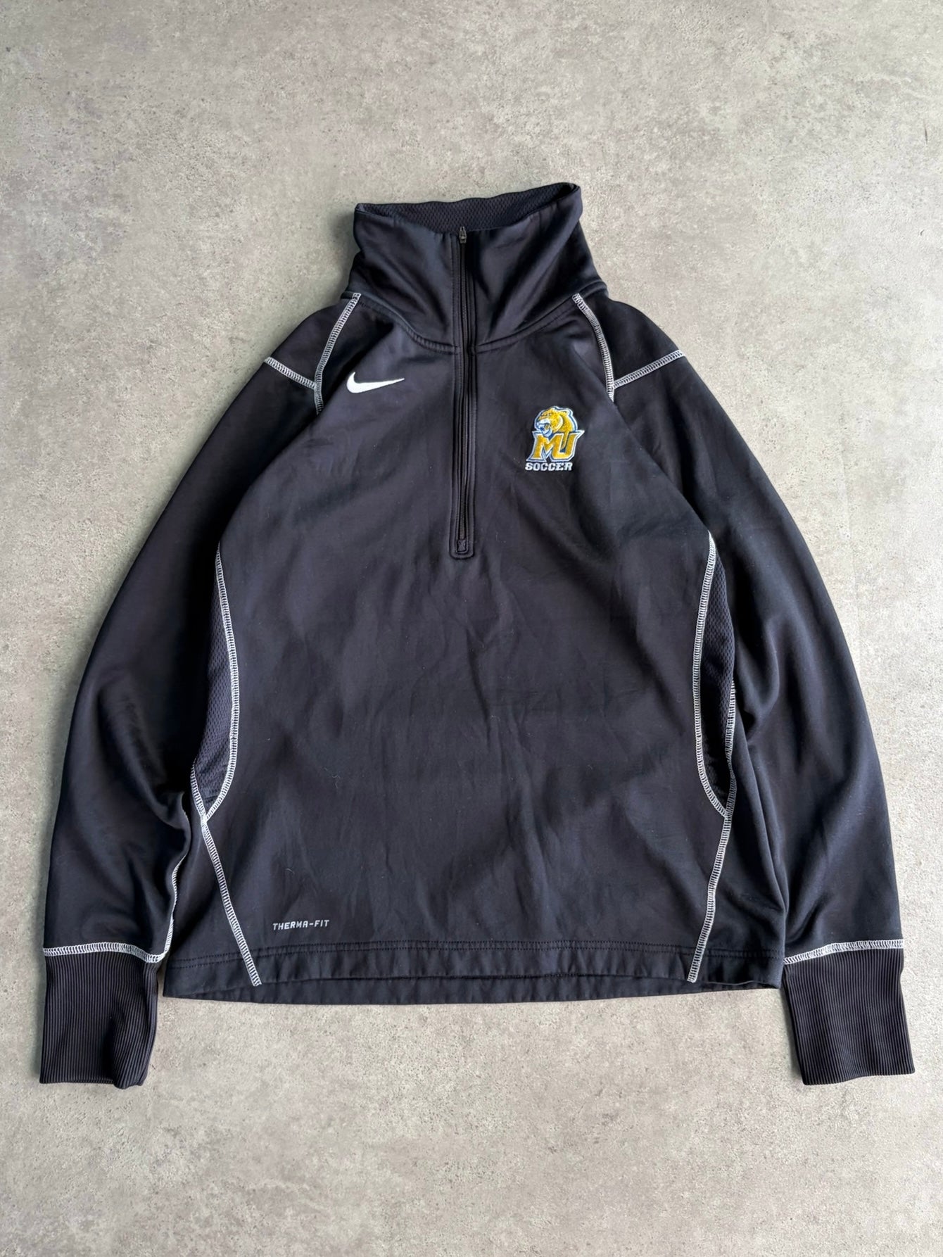 סווטשירט Nike Therma-Fit חצי רוכסן Marquette Soccer וינטג׳ - S