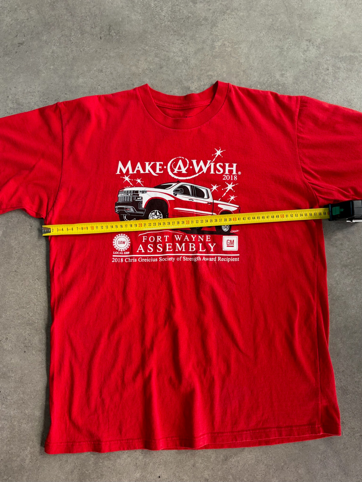 טישירט Make A Wish Fort Wayne Assembly GM וינטג׳ - L – טי שירט וינטג׳, תמונה 3