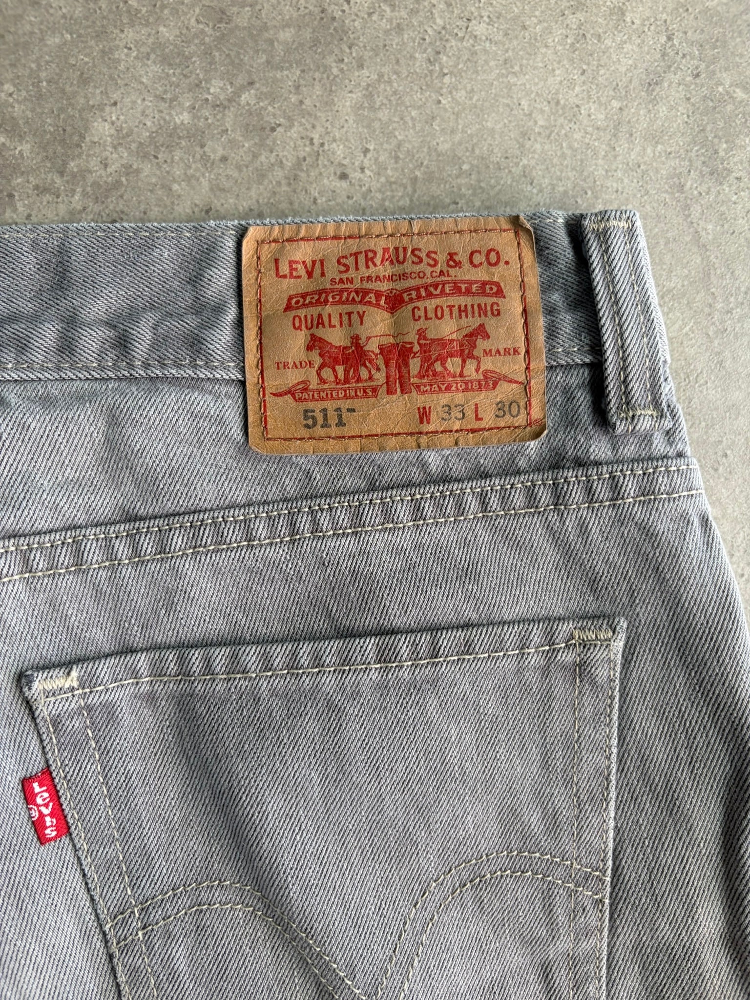 ג׳ינס Levi's 511 אפור וינטג׳ - 33