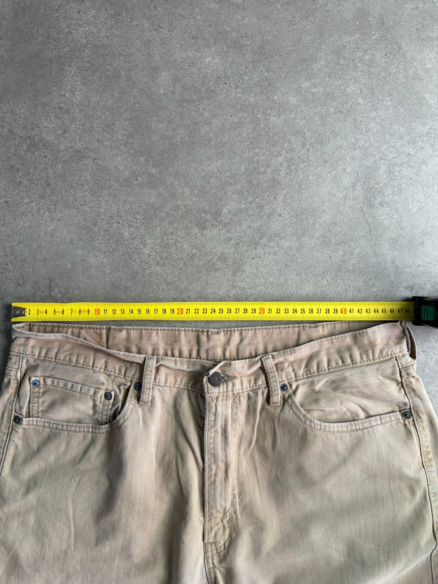 מכנסי Levi's 505 בז׳ וינטג׳ - 37