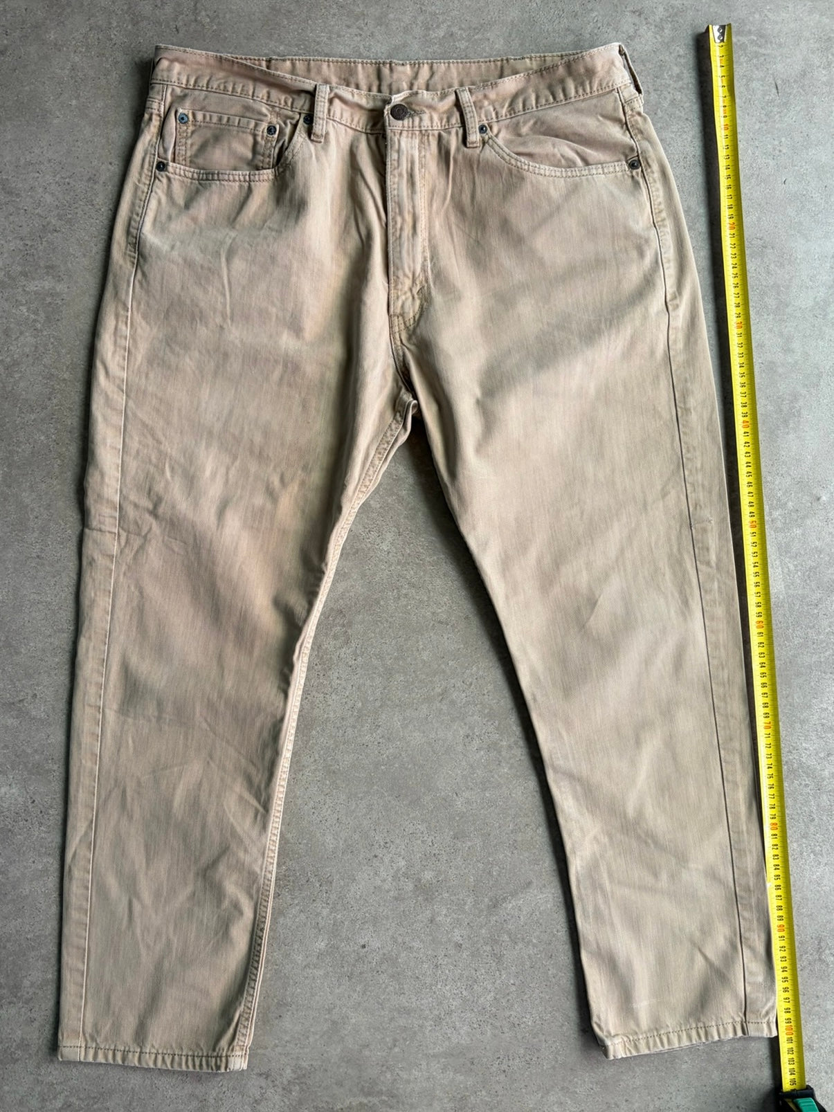 מכנסי Levi's 505 בז׳ וינטג׳ - 37