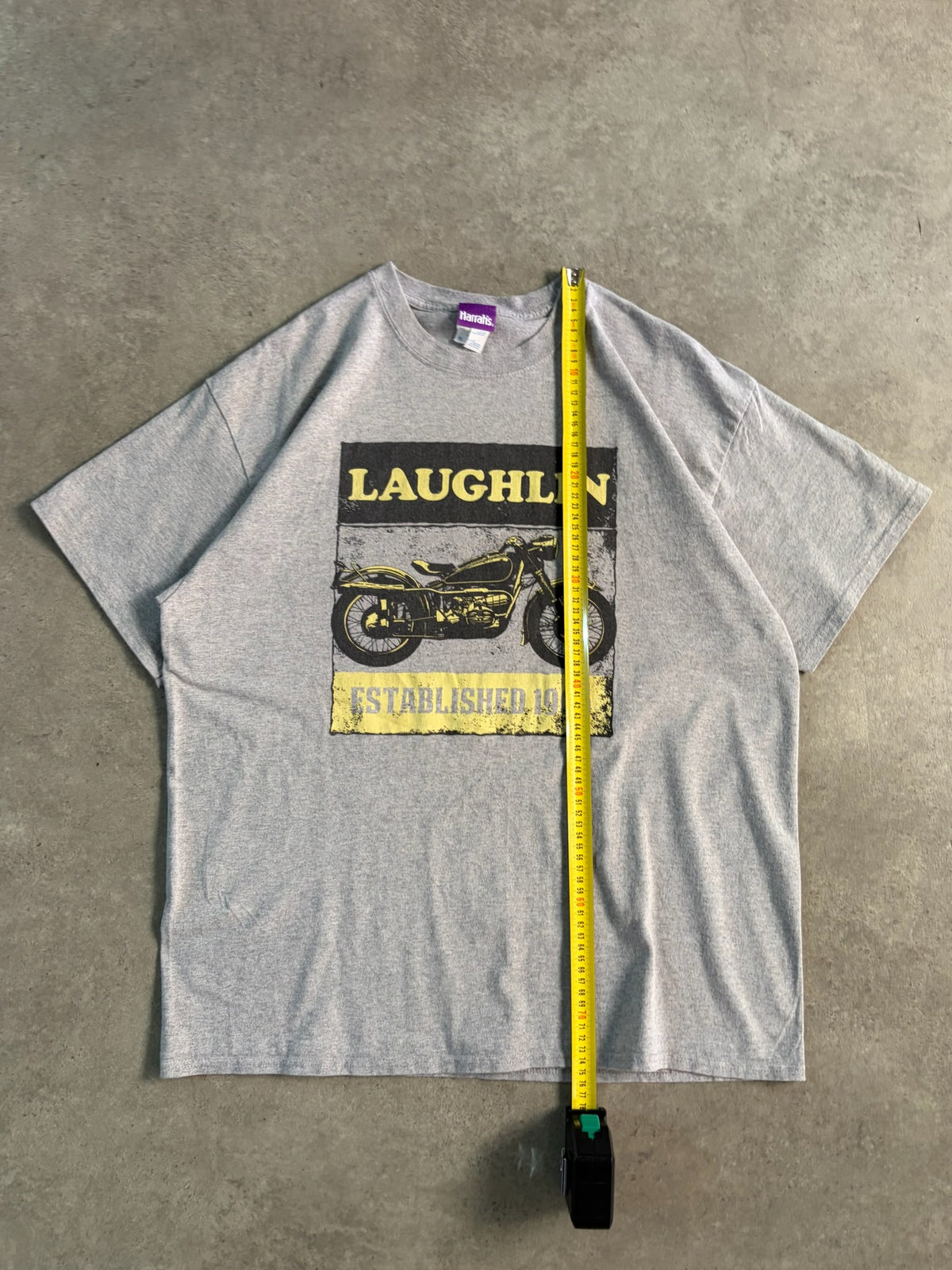 טישירט Harrah's Laughlin הדפס אופנוע וינטג׳ - XL – טי שירט וינטג׳, תמונה 4