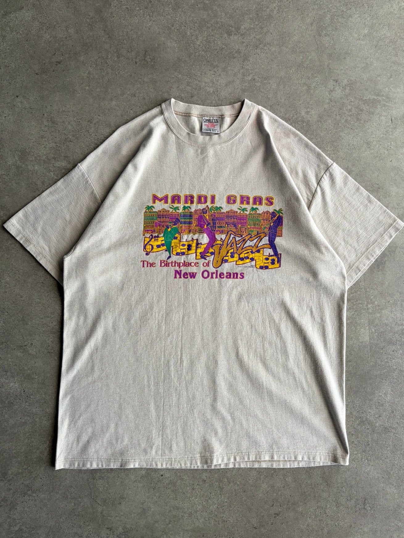 טישירט Mardi Gras New Orleans וינטג׳ - XXL