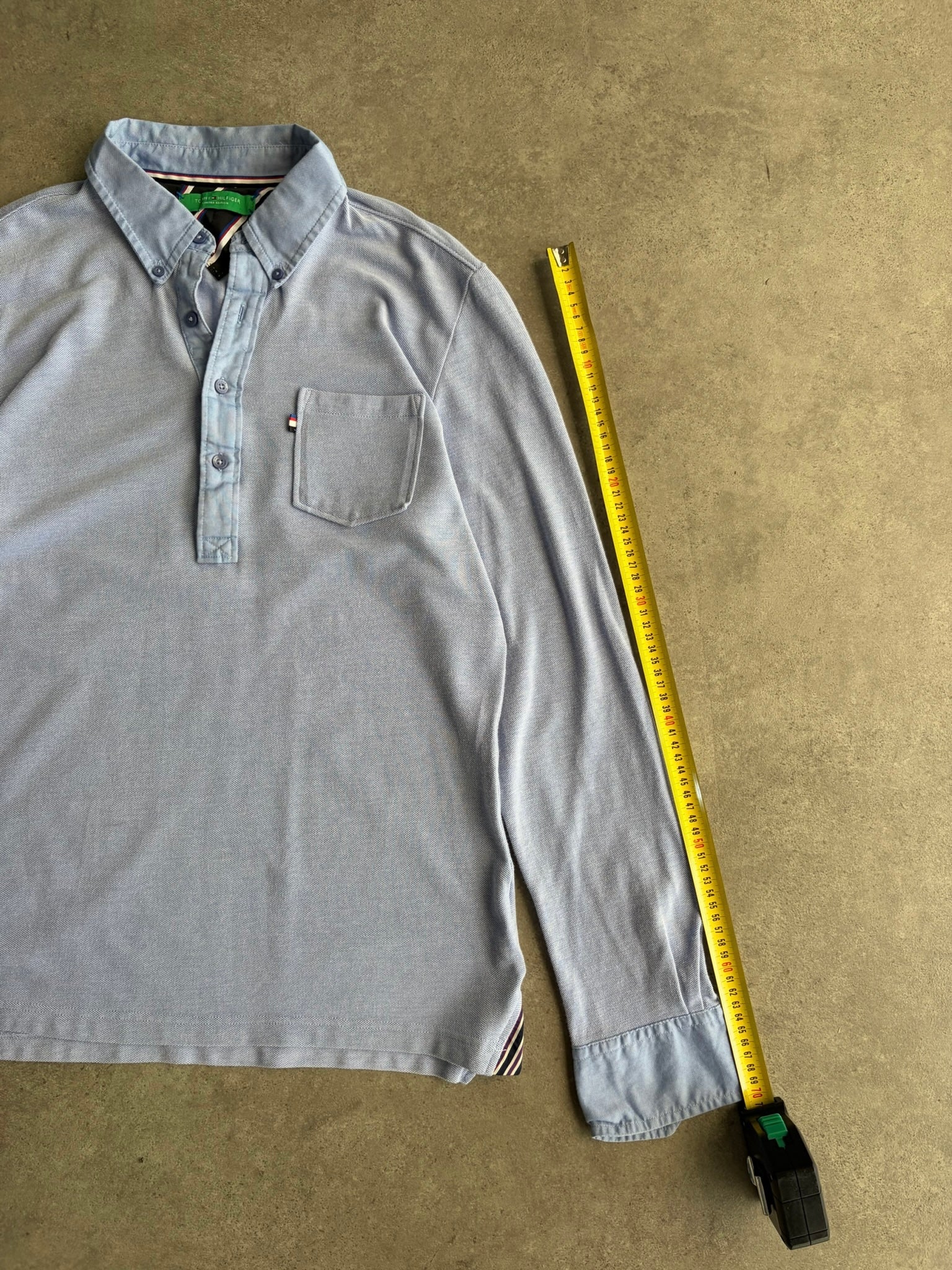 חולצת פולו שרוול ארוך Tommy Hilfiger Limited Edition וינטג׳ - S