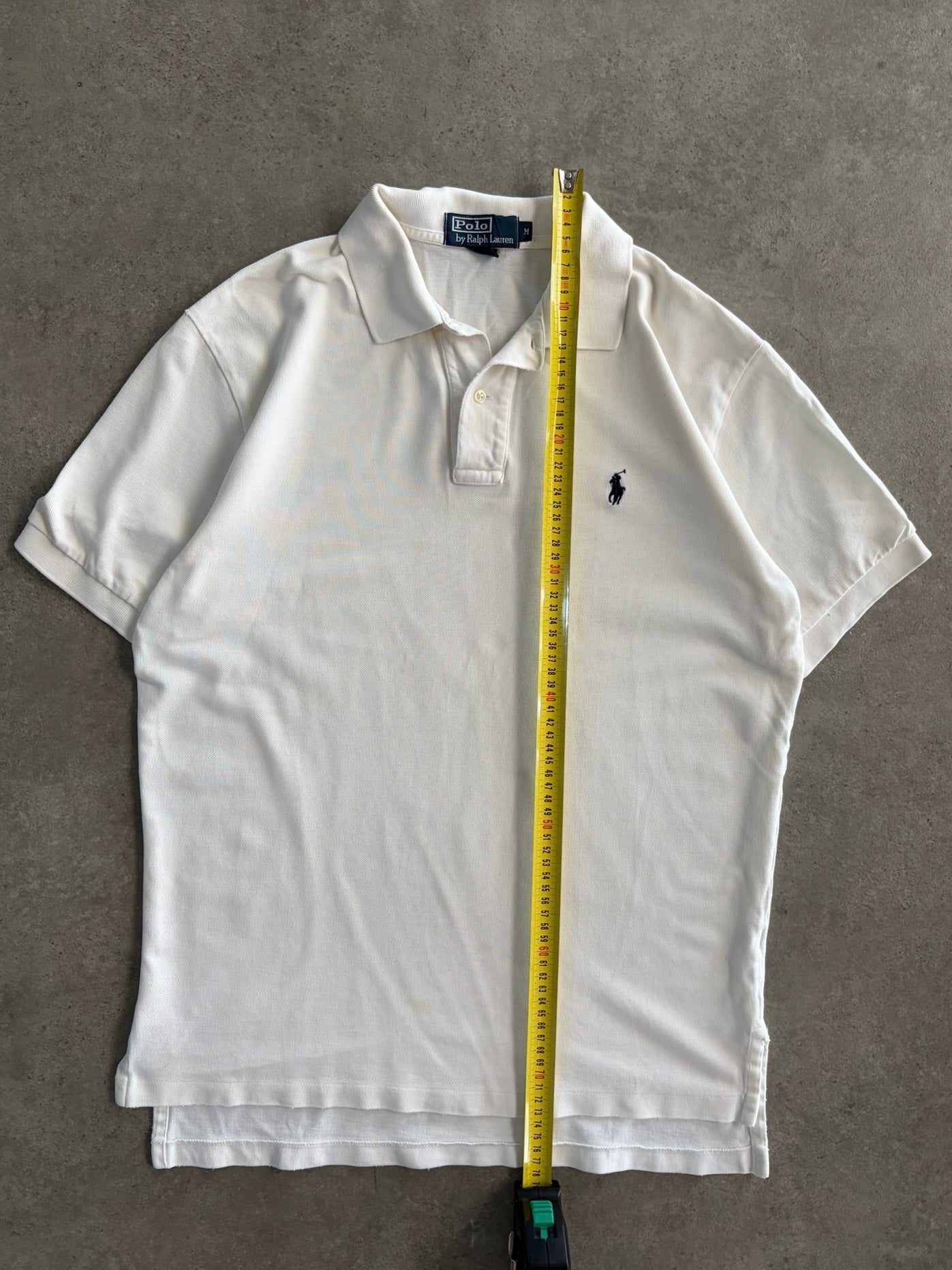 חולצת פולו Ralph Lauren לבנה וינטג׳ - M