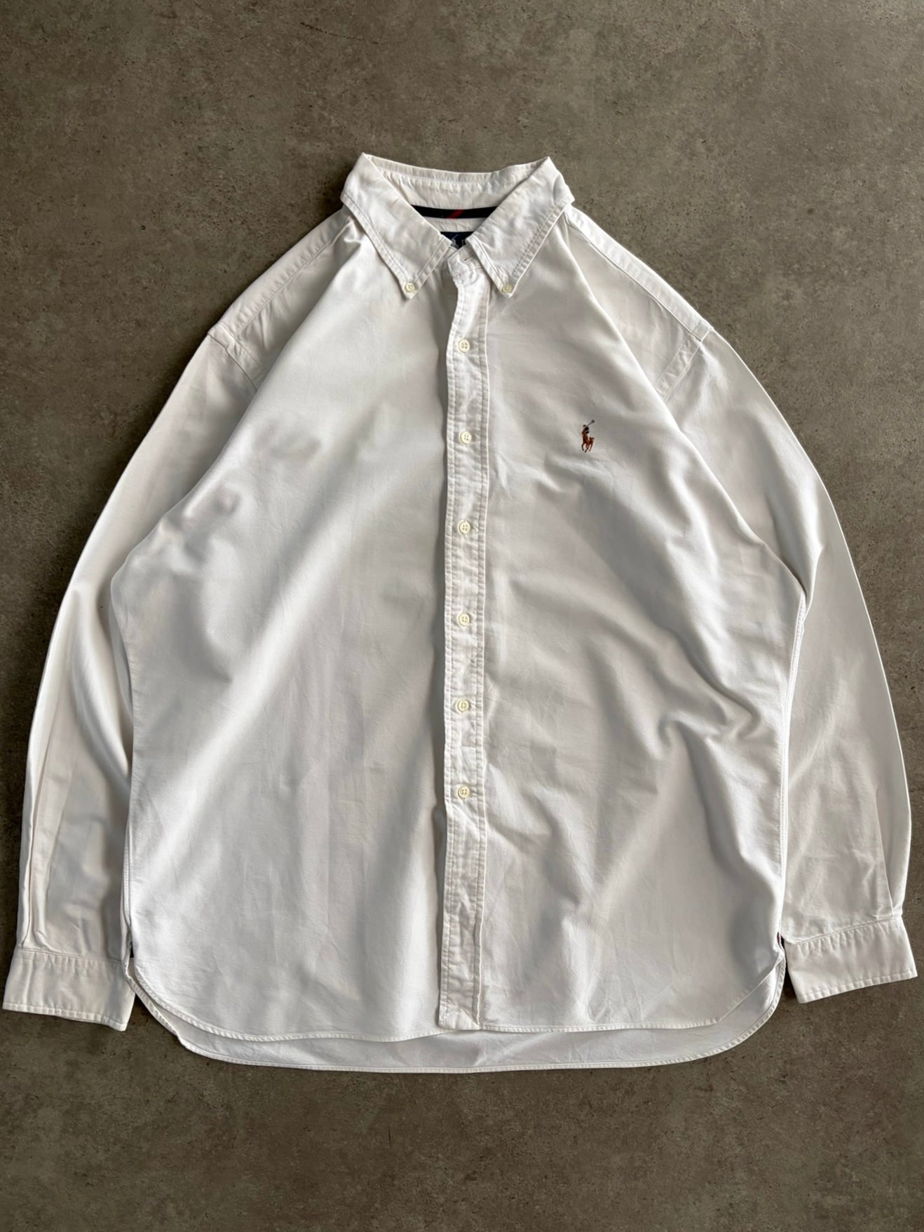 חולצת אוקספורד Ralph Lauren לבנה וינטג׳ - XXL