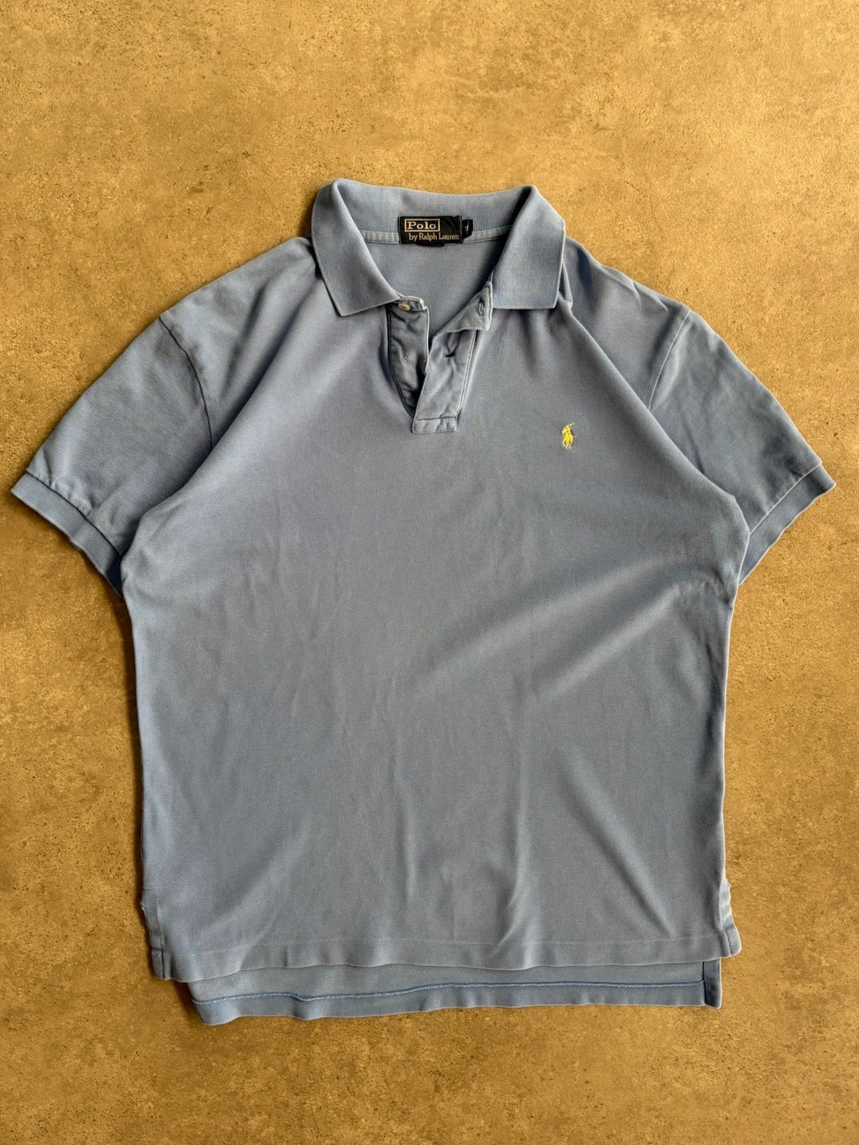 חולצת פולו Ralph Lauren תכלת וינטג׳ - L