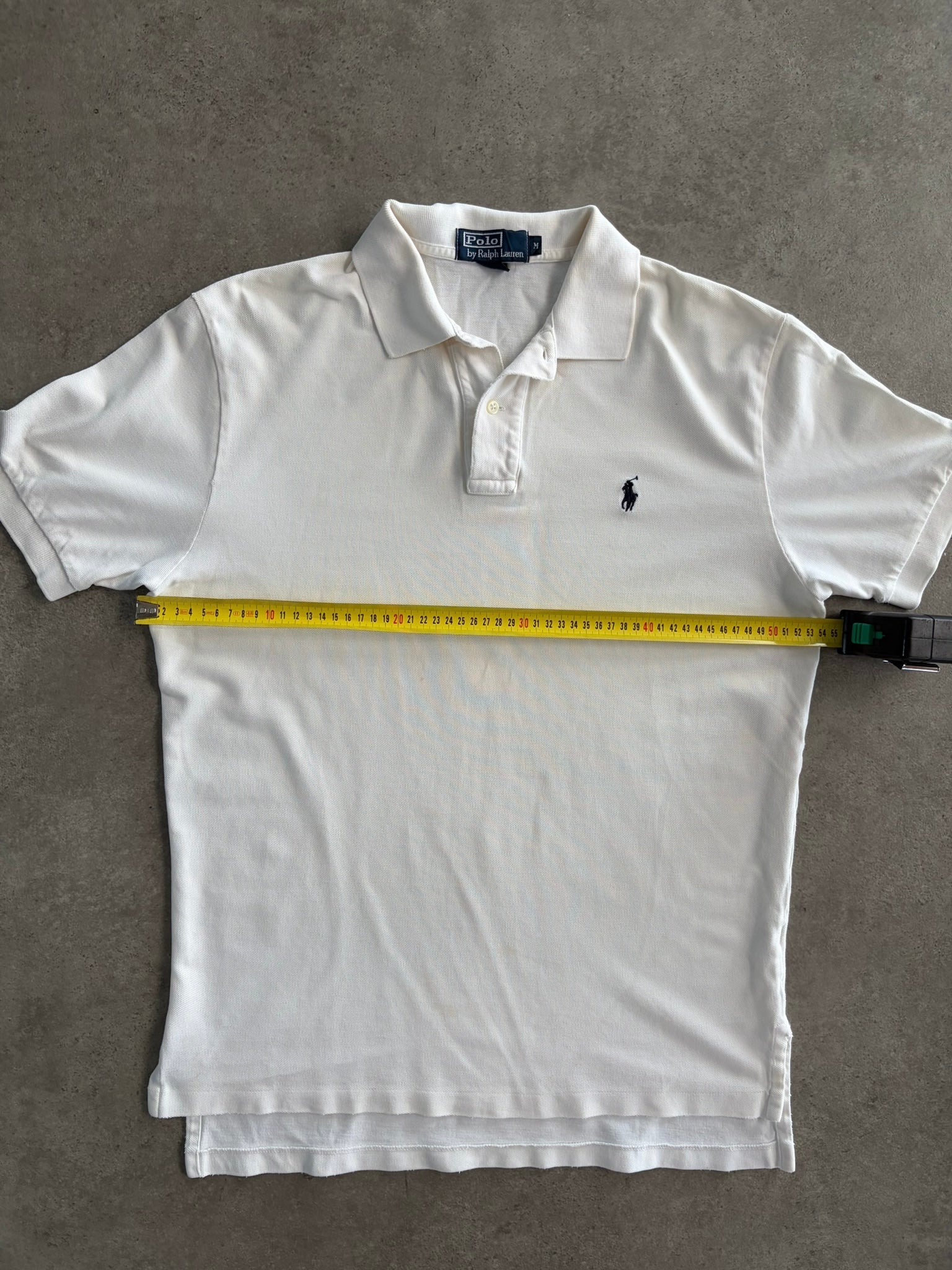 חולצת פולו Ralph Lauren לבנה וינטג׳ - M