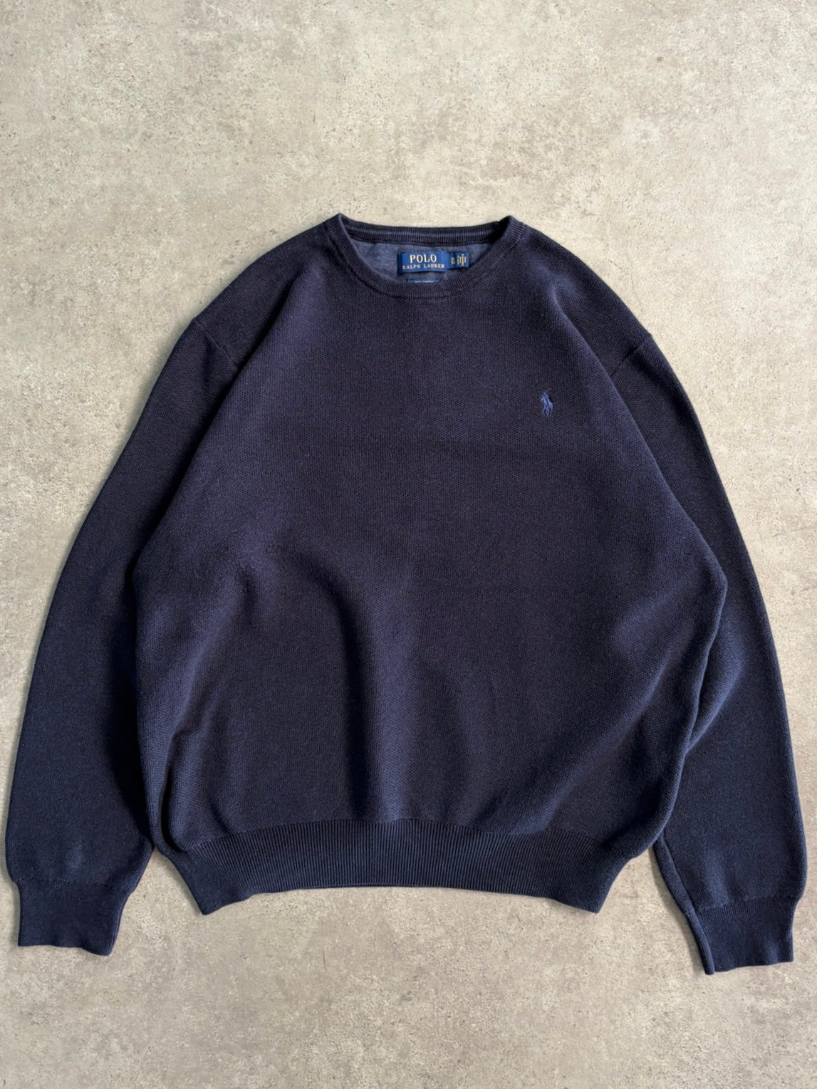 סוודר Polo Ralph Lauren כחול נייבי וינטג׳ - XL