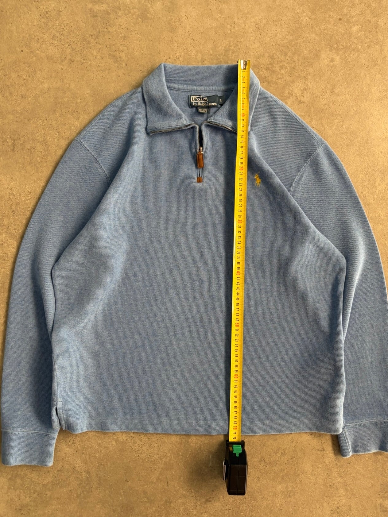סריג צווארון רבע זיפ Polo Ralph Lauren וינטג׳ - XL