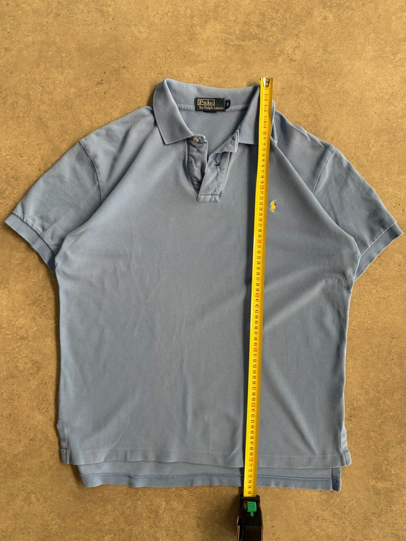 חולצת פולו Ralph Lauren תכלת וינטג׳ - L