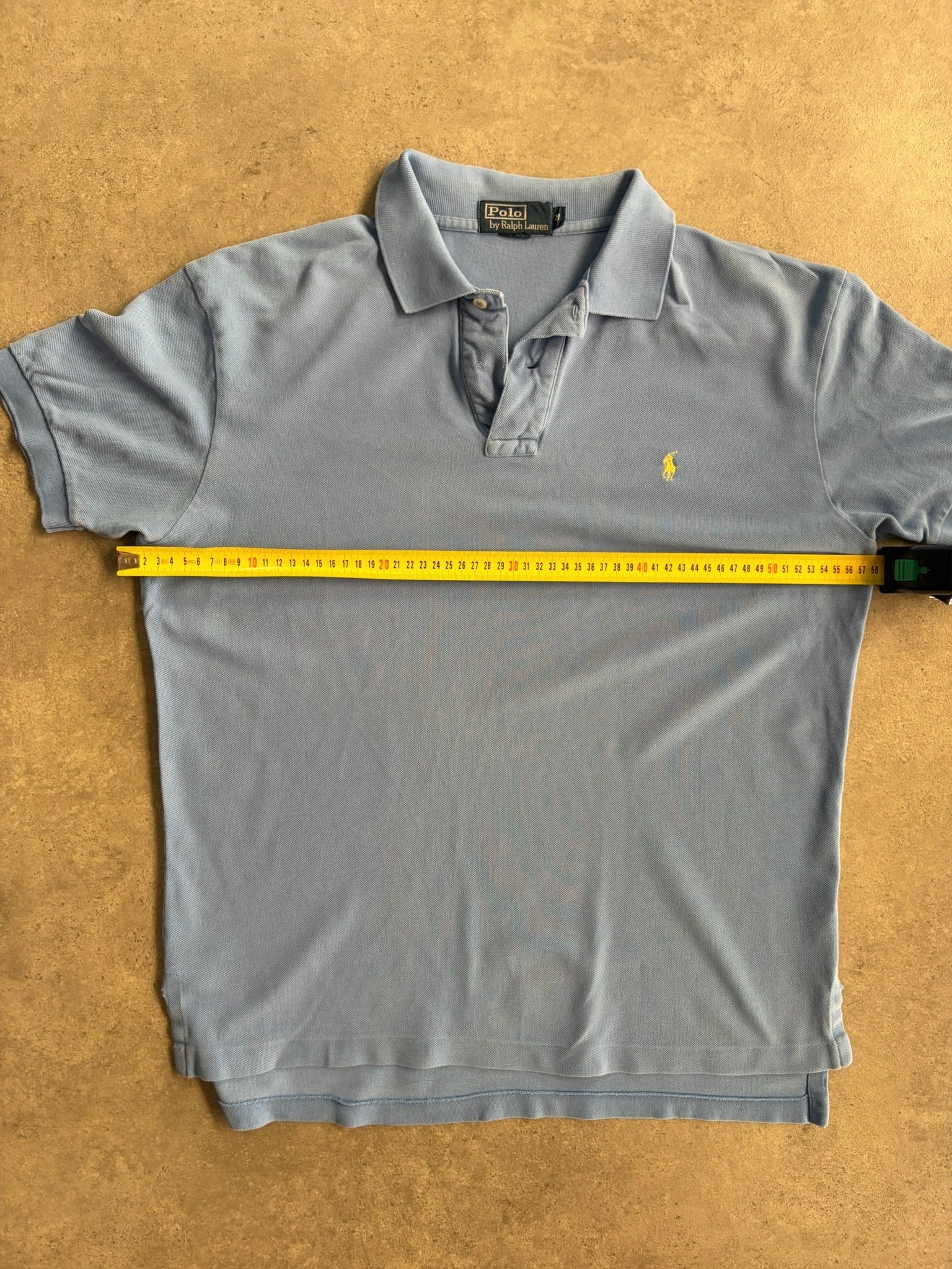 חולצת פולו Ralph Lauren תכלת וינטג׳ - L
