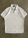 חולצת פולו Ralph Lauren לבנה וינטג׳ - L