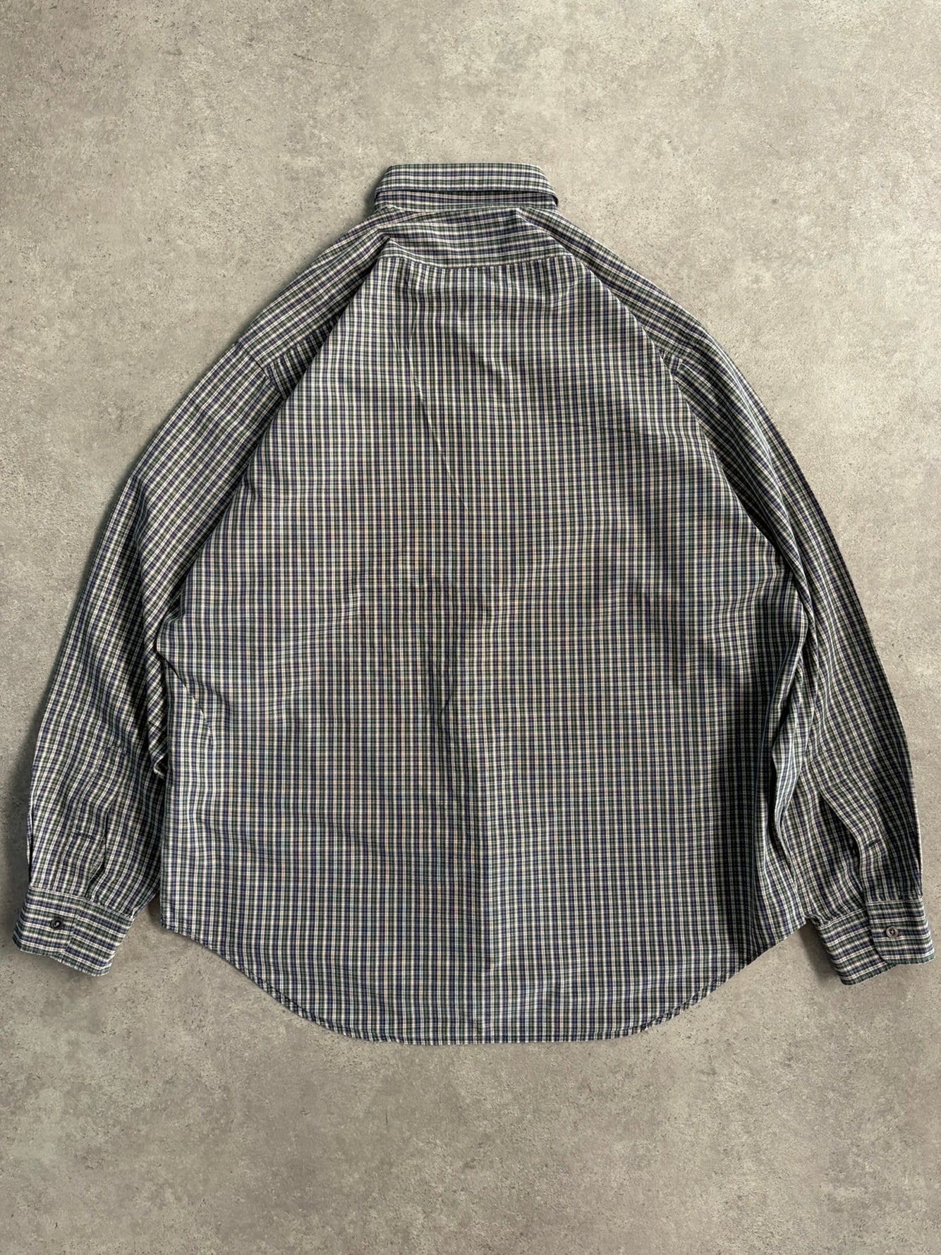 חולצת Polo Ralph Lauren משובצת וינטג׳ - XXL