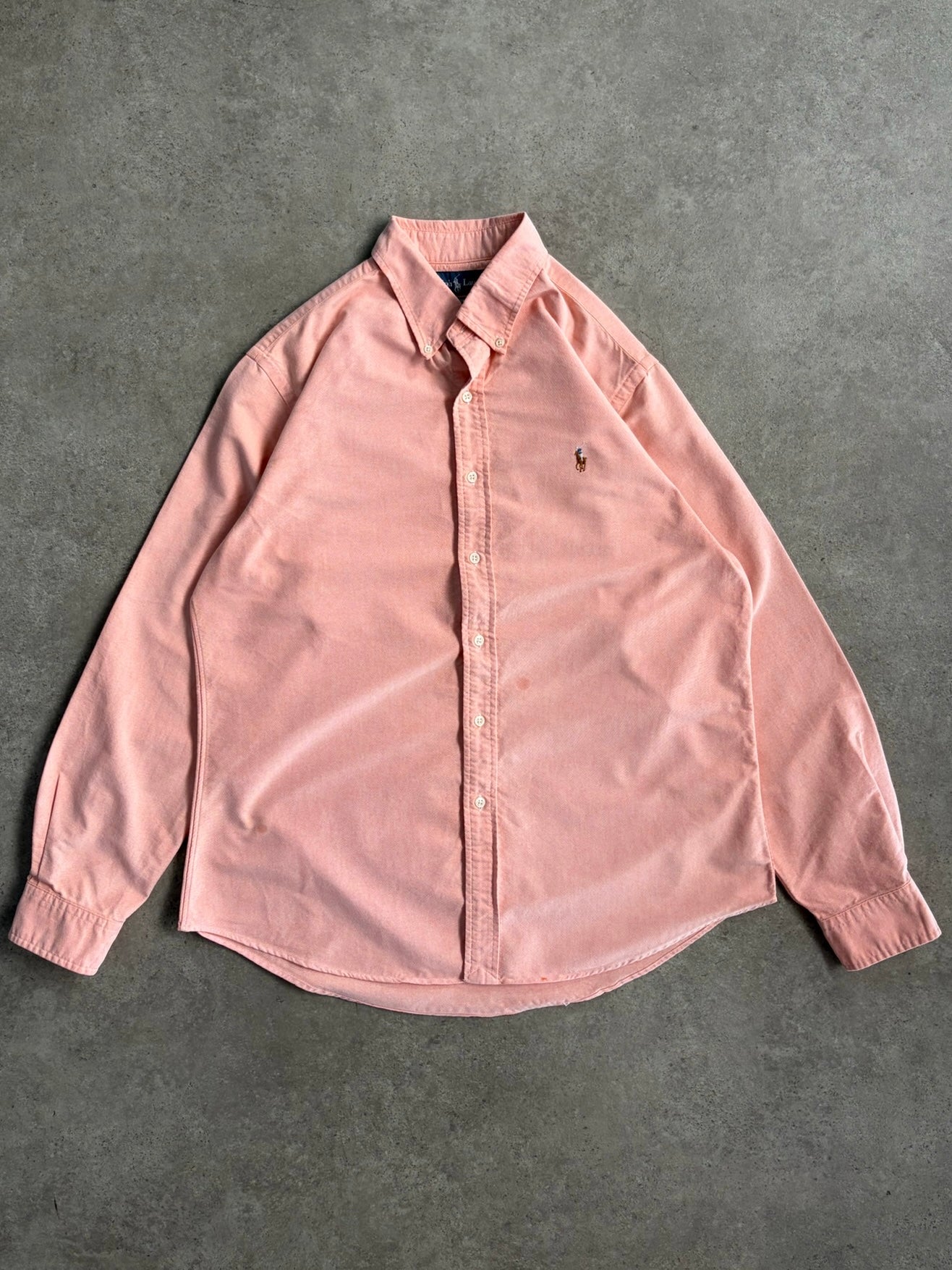 חולצת אוקספורד Ralph Lauren ורודה וינטג׳ - XL