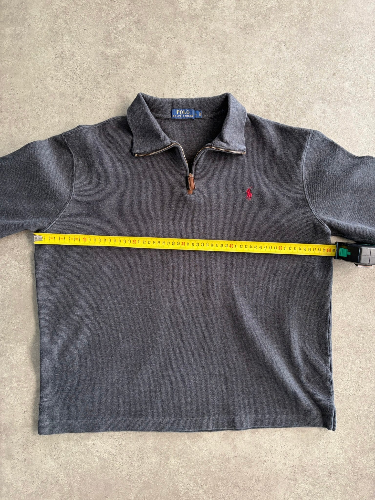 סוודר קווארטר זיפ Polo Ralph Lauren וינטג׳ - XL