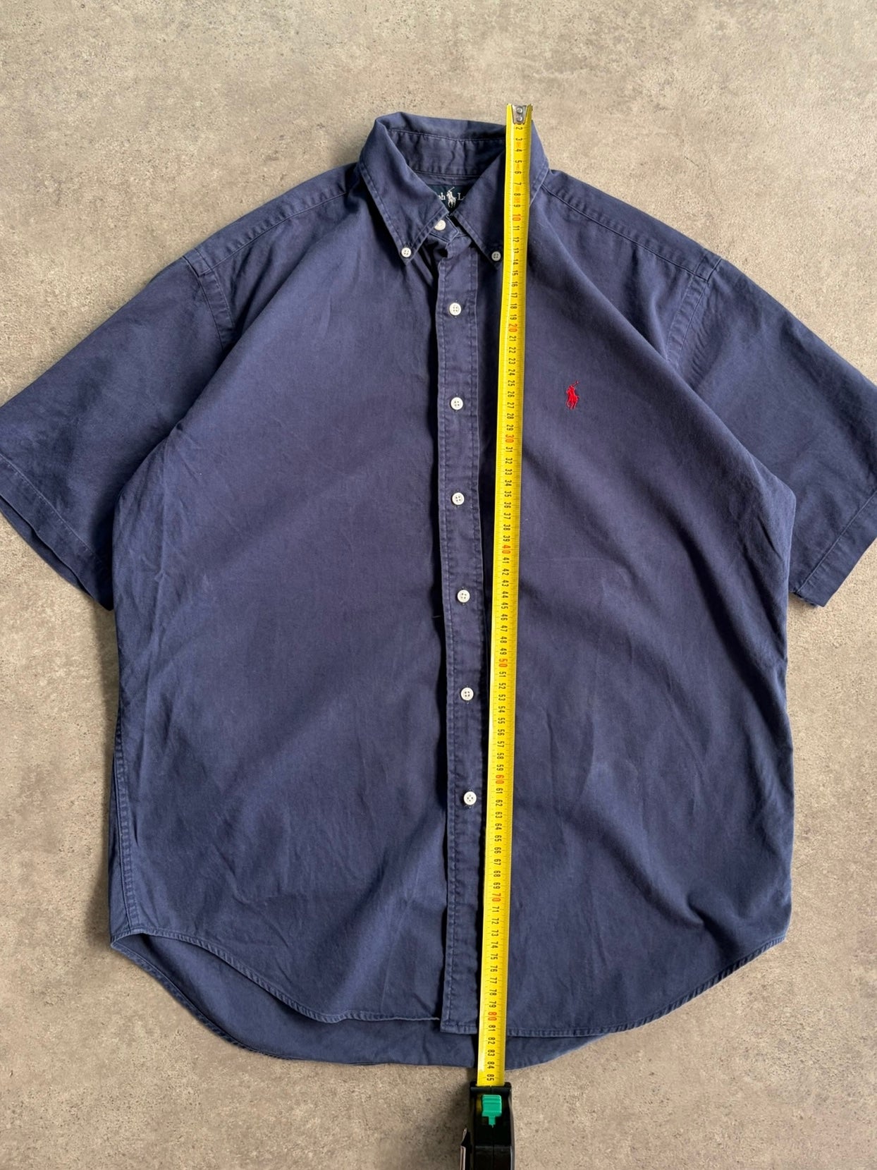 חולצת Ralph Lauren כחולה שרוול קצר וינטג׳ - XL