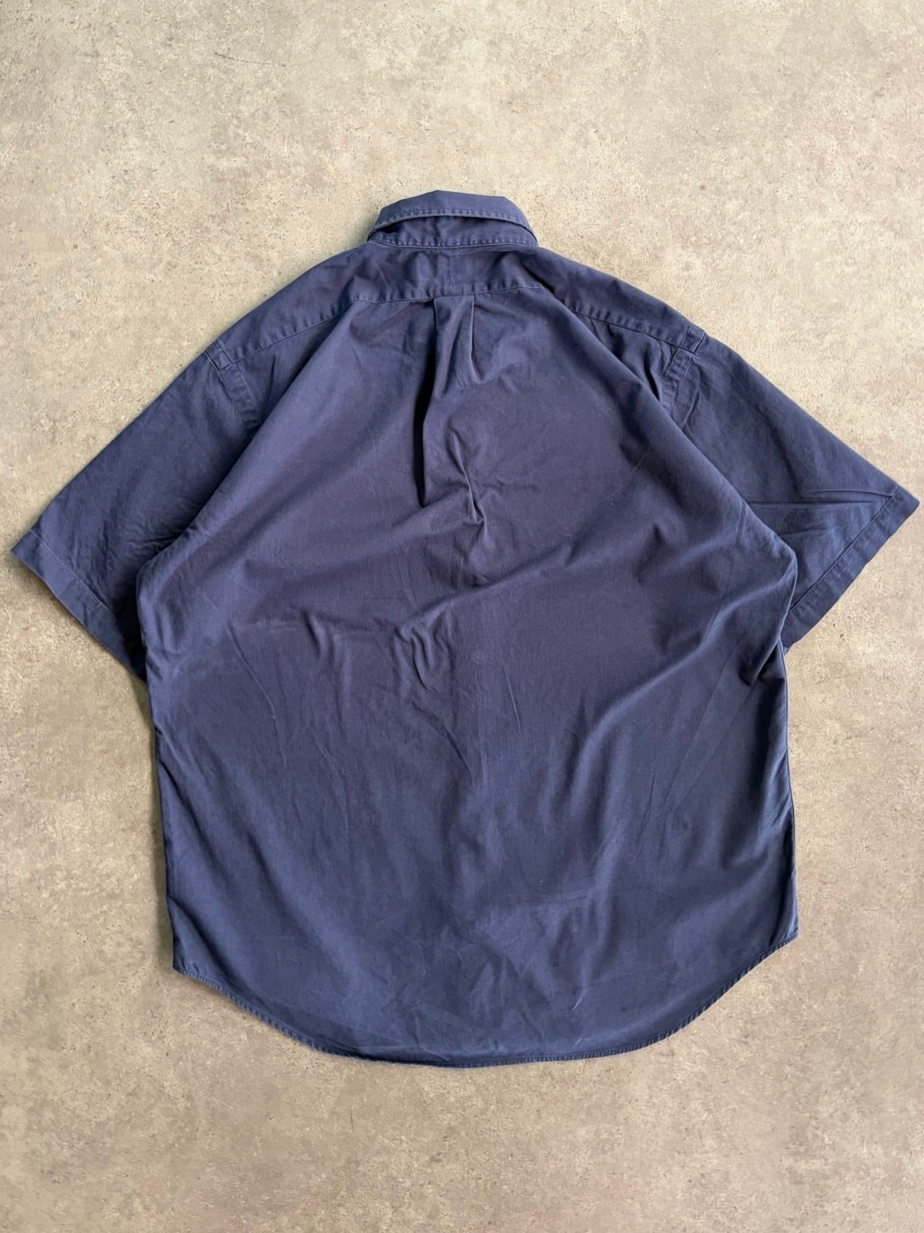 חולצת Ralph Lauren כחולה שרוול קצר וינטג׳ - XL