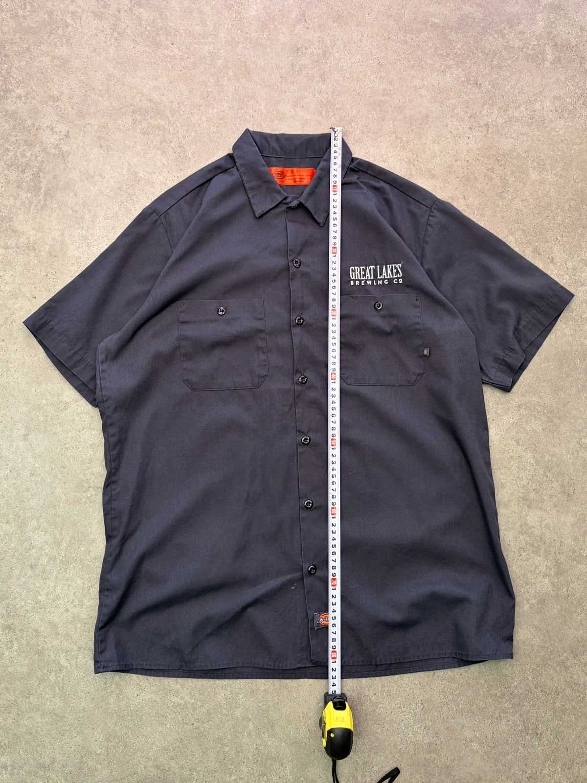 חולצת עבודה Dickies - Great Lakes Brewing Co וינטג׳ - XL – חולצה מכופתרת וינטג׳ דיקיס, תמונה 4
