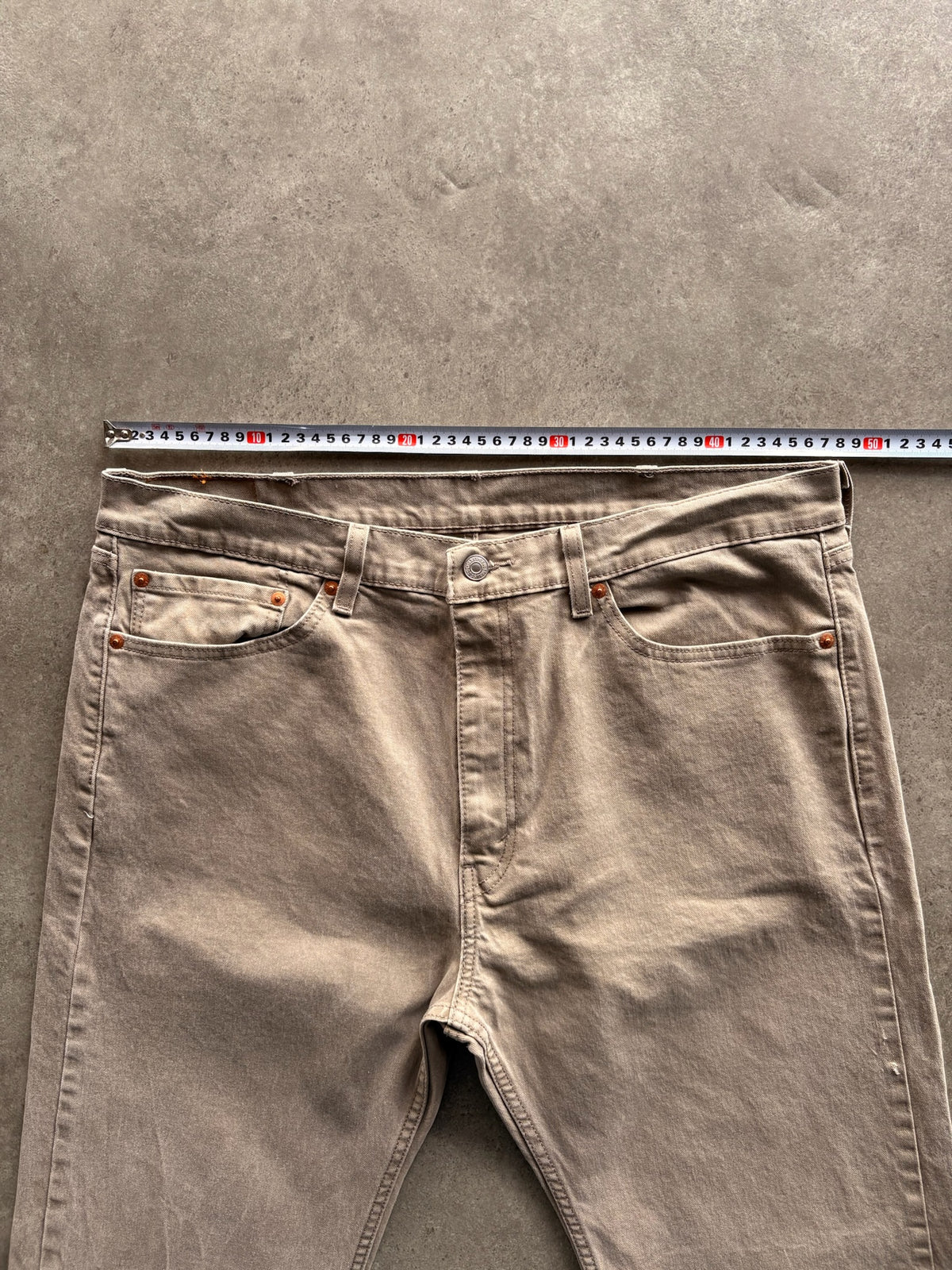 ג'ינס Levi's 505 וינטג׳ בצבע בז' - 37
