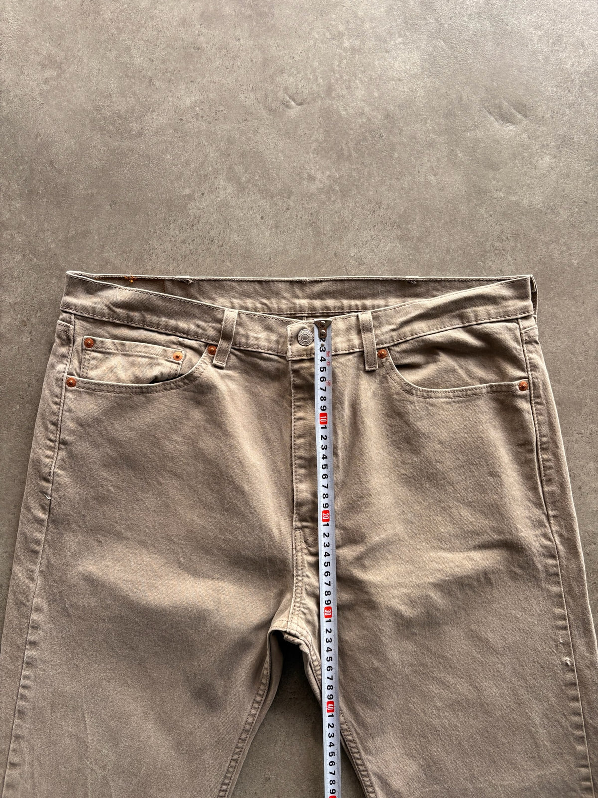ג'ינס Levi's 505 וינטג׳ בצבע בז' - 37