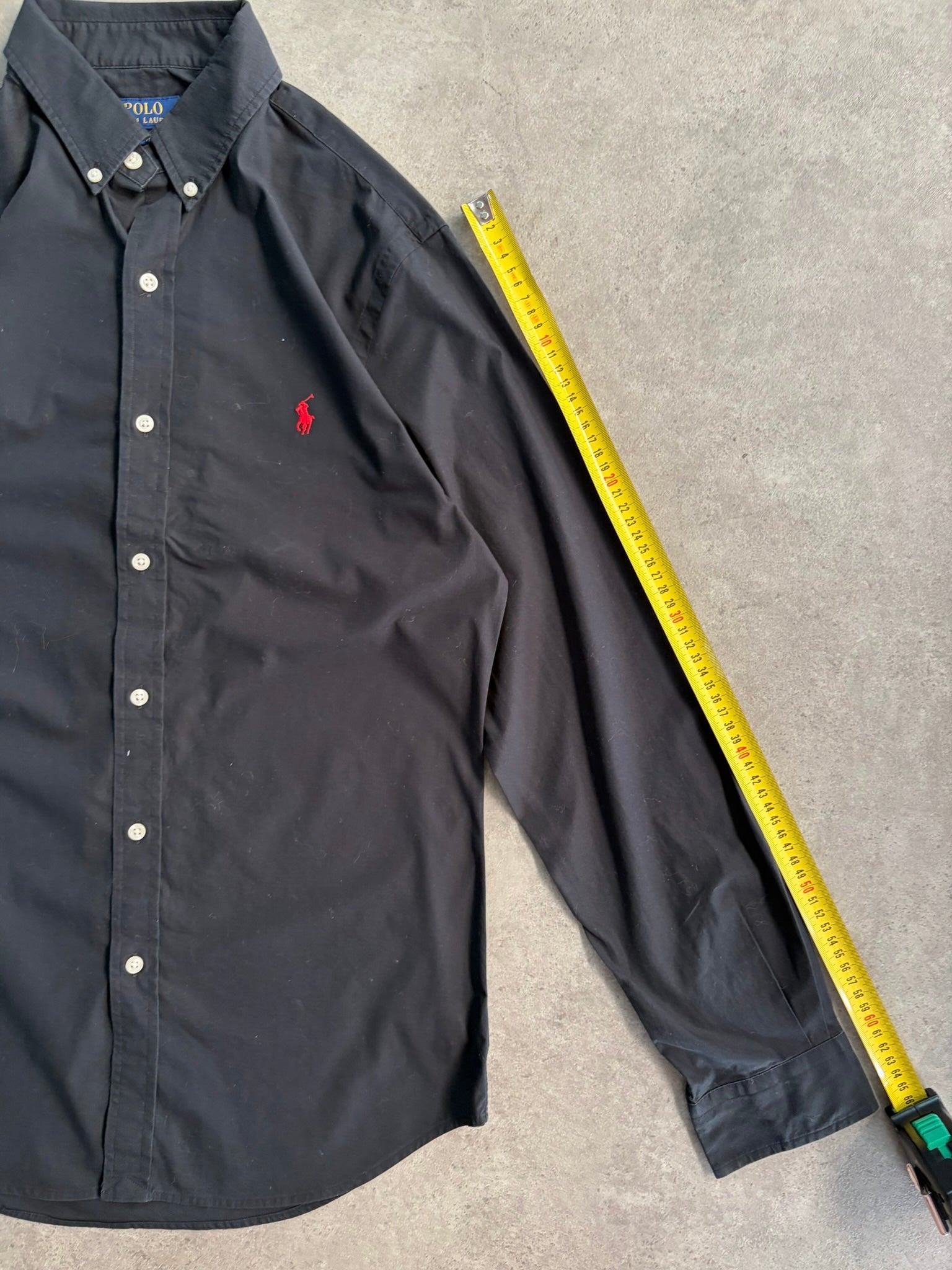 חולצת Polo Ralph Lauren שחורה וינטג׳ - M