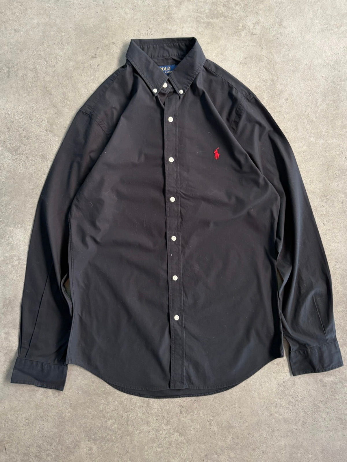 חולצת Polo Ralph Lauren שחורה וינטג׳ - M