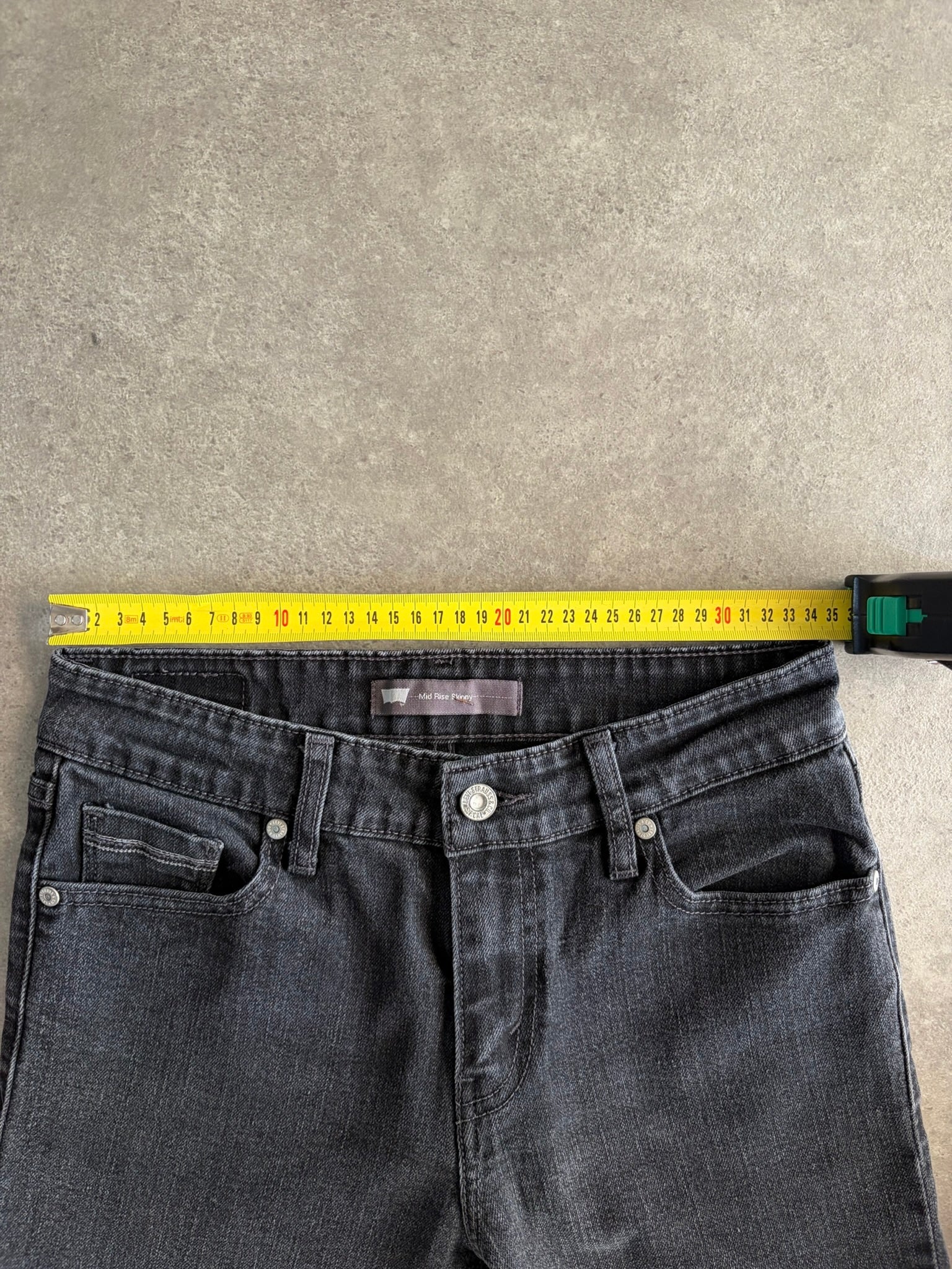 ג׳ינס Levi's Mid Rise Skinny אפור וינטג׳ - 28