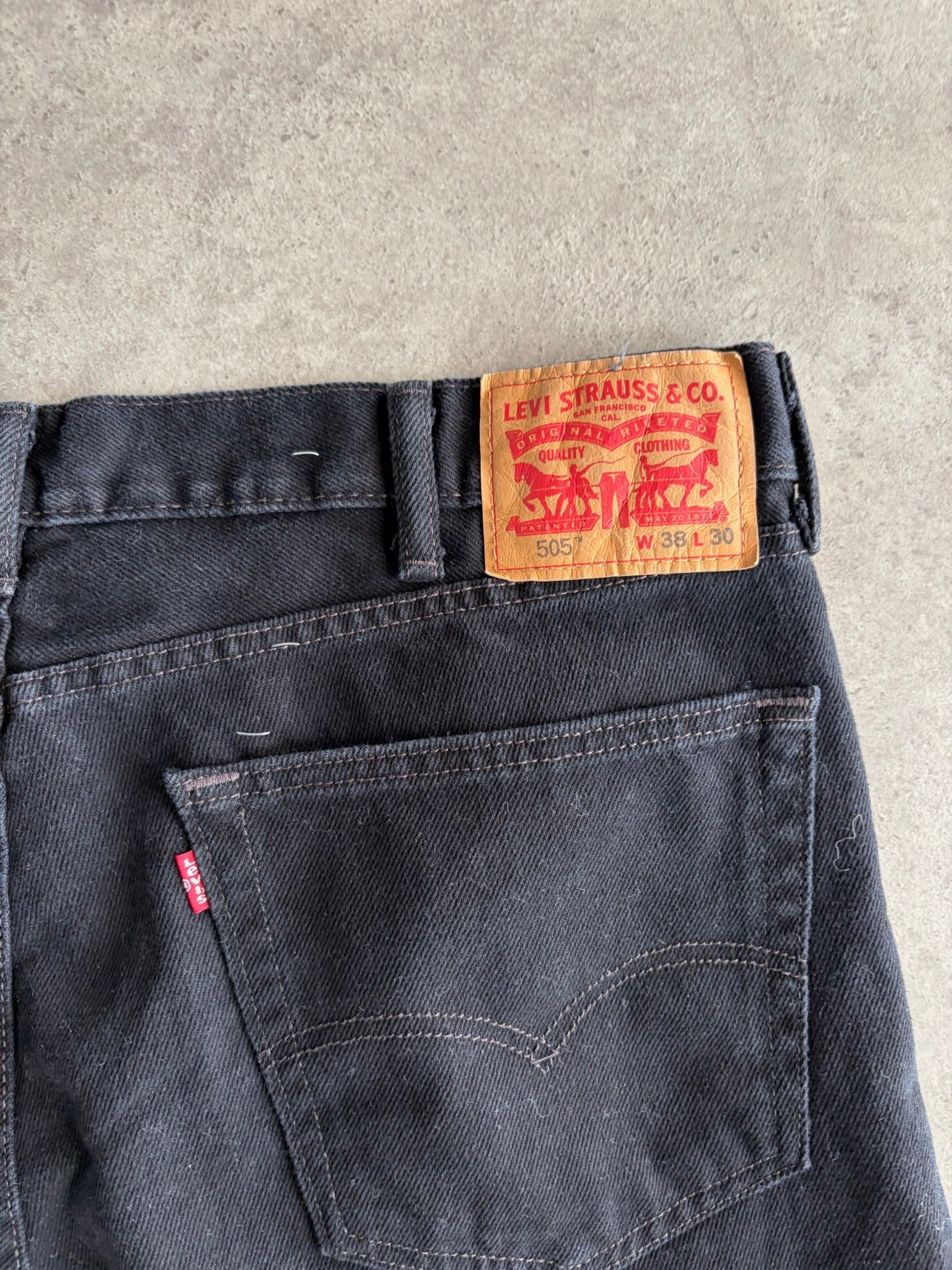 ג׳ינס Levi's 505 שחור וינטג׳ - 36