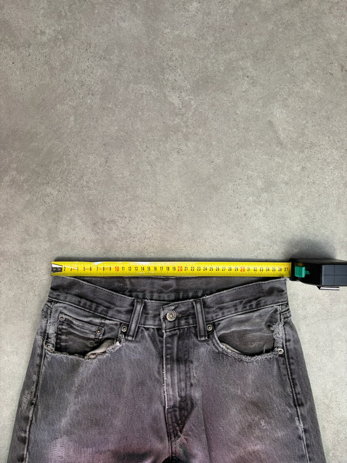 ג'ינס Levi's 501 וינטג׳ שחור דהוי - 32 – ג׳ינס ליוויס וינטג׳, תמונה 3